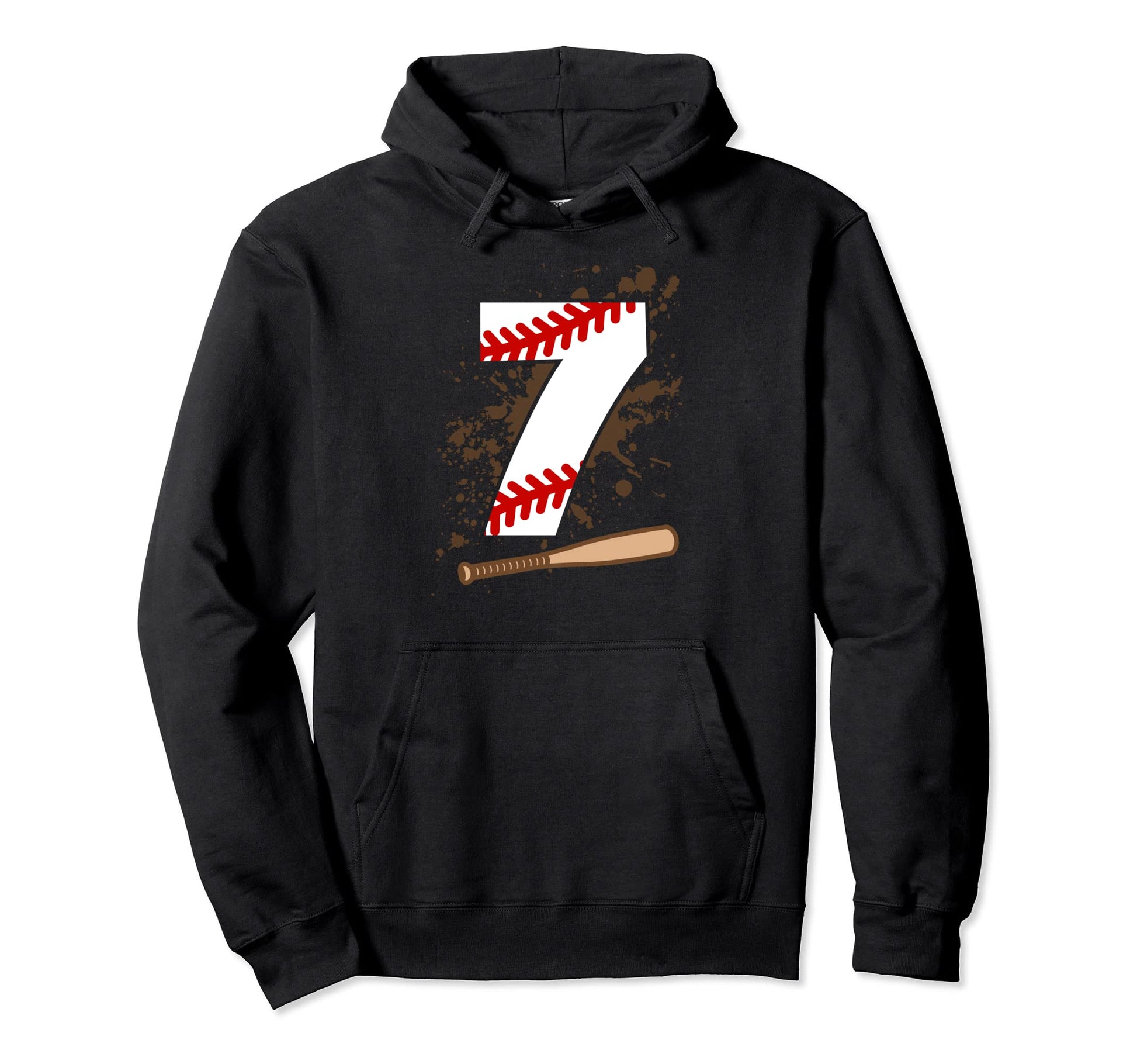 7Th Birthday Baseball 7 Years Old Baseball Hoodie - Unique Graphic Unisex - T-Shirt, Sweatshirt, Hoodie
