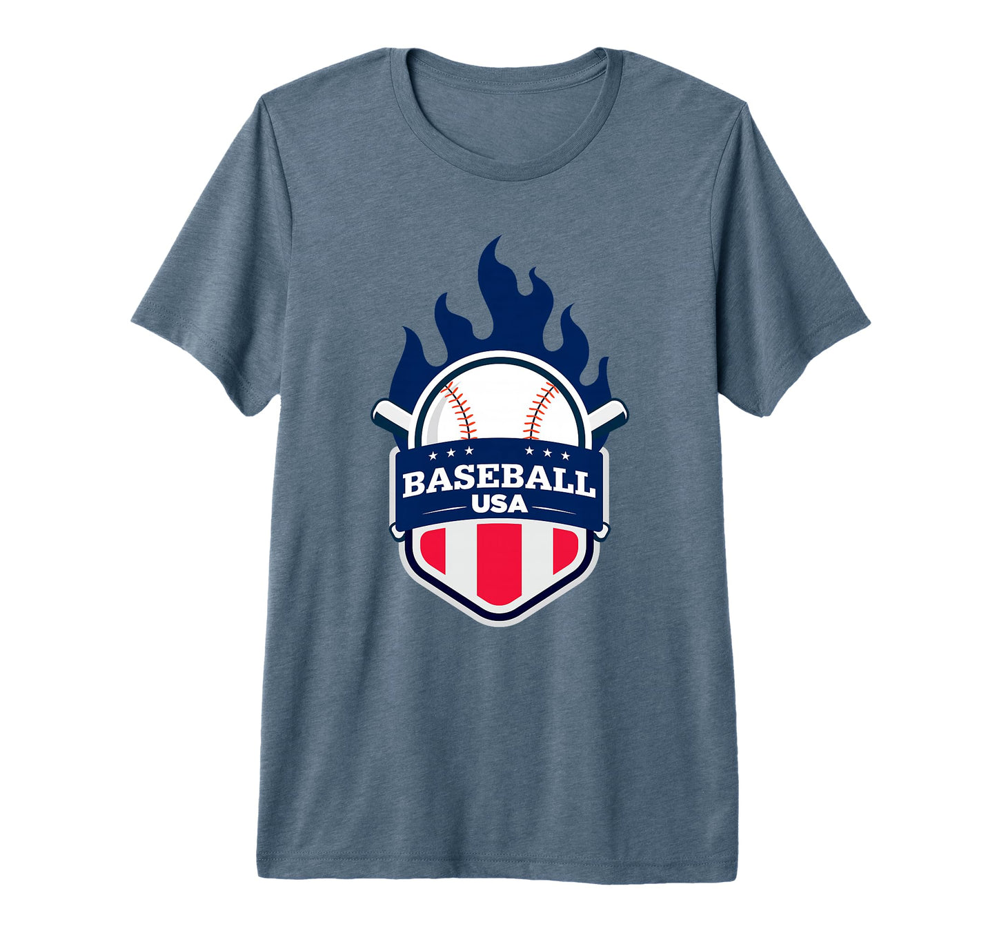 Baseball Usa Support Team Usa Flag Playoff T-Shirt - Graphic Print Unisex - T-Shirt, Sweatshirt, Hoodie