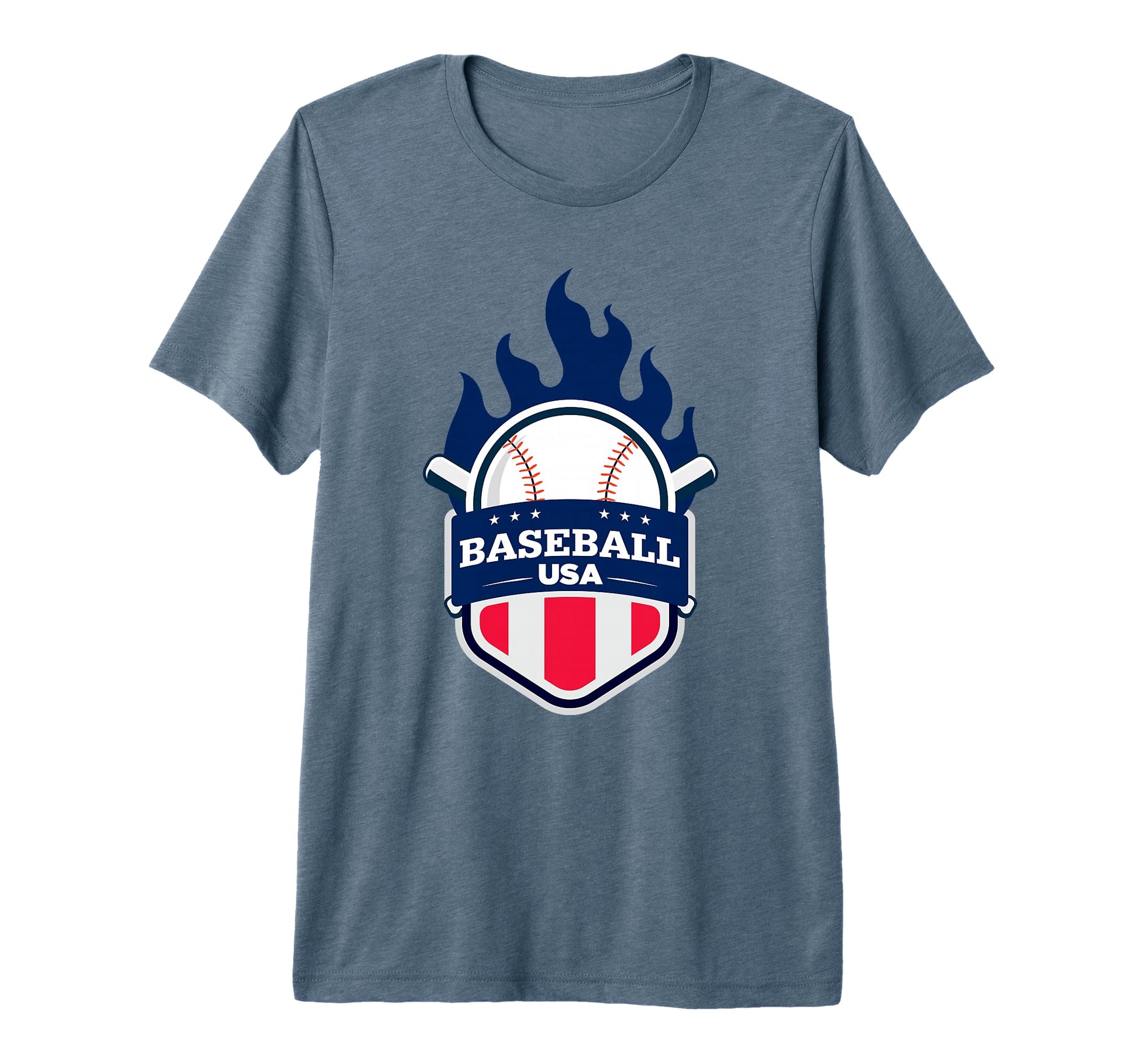 Baseball Usa Support Team Usa Flag Playoff T-Shirt - Graphic Print Unisex - T-Shirt, Sweatshirt, Hoodie
