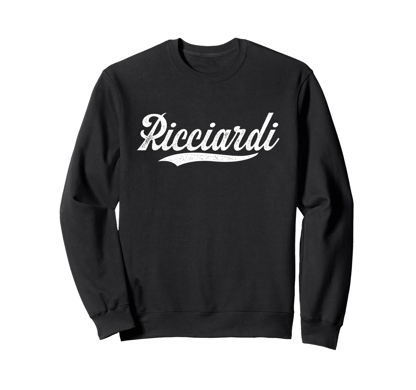 Distressed Script Mariano Ricciardi Sweatshirt - Minimalist Print Unisex - T-Shirt, Sweatshirt, Hoodie