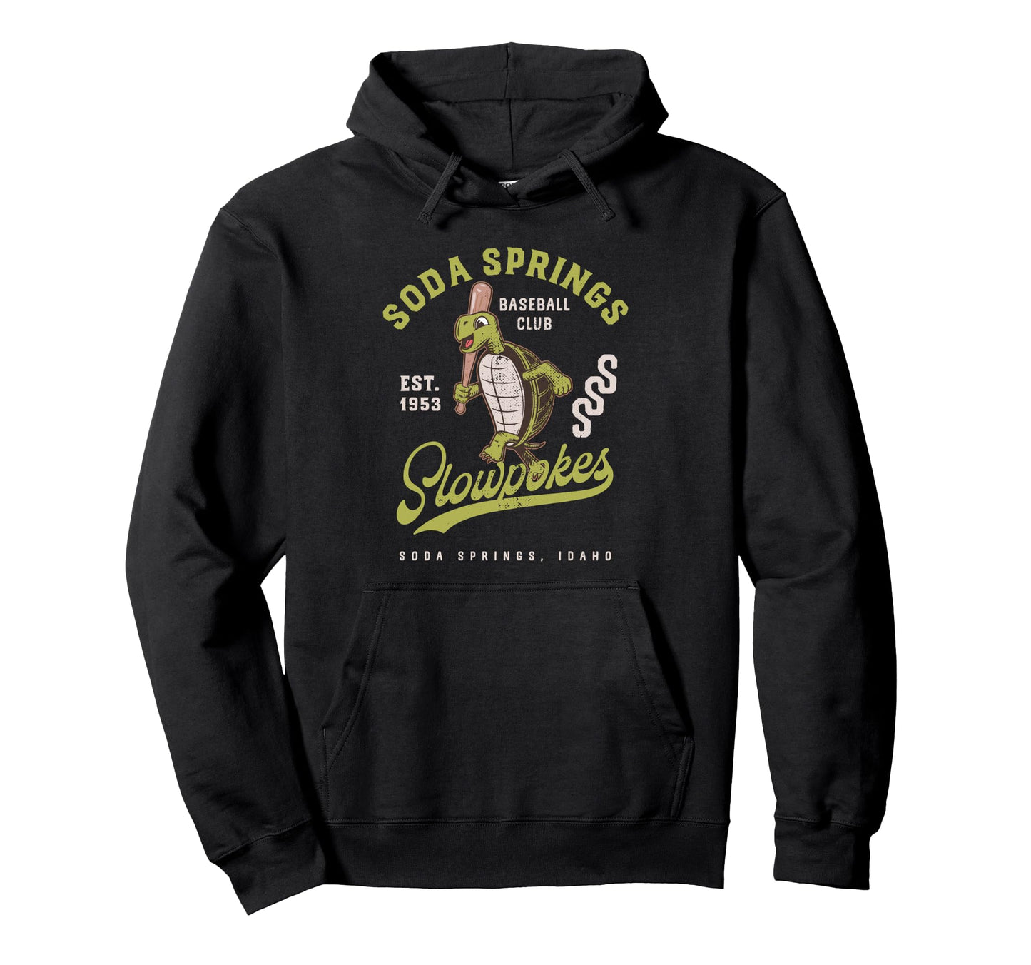 Soda Springs Slowpokes Minor League Hoodie - Graphic Print for Adults - T-Shirt, Sweatshirt, Hoodie