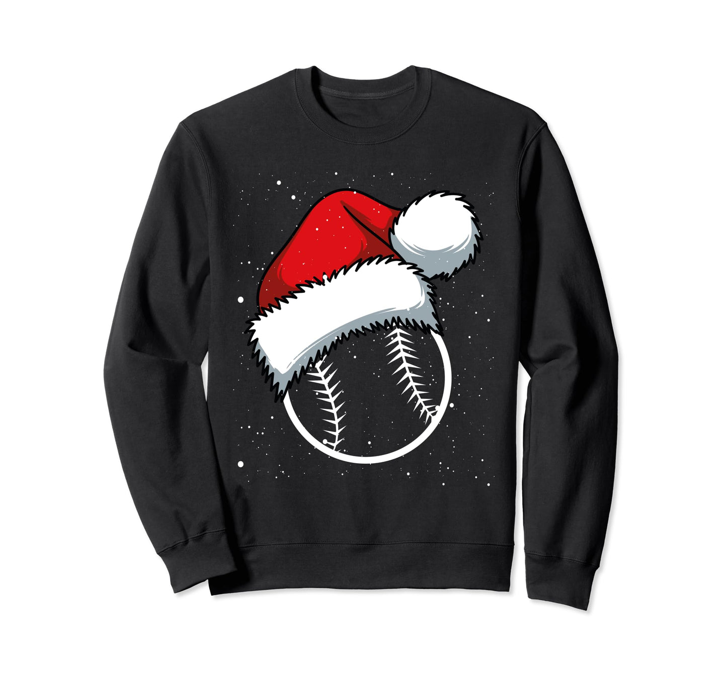Baseball Merry Santa Claus Pitcher Sweatshirt - Trendy Graphic for Adults - T-Shirt, Sweatshirt, Hoodie