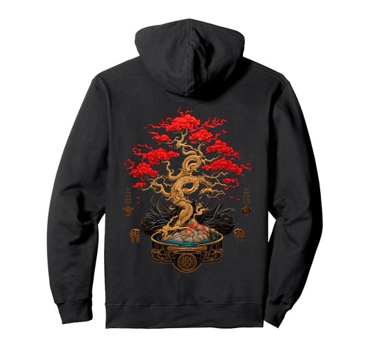 Back Y2K Streetwear Bonsai Hoodie - Minimalist Print Men Women - T-Shirt, Sweatshirt, Hoodie