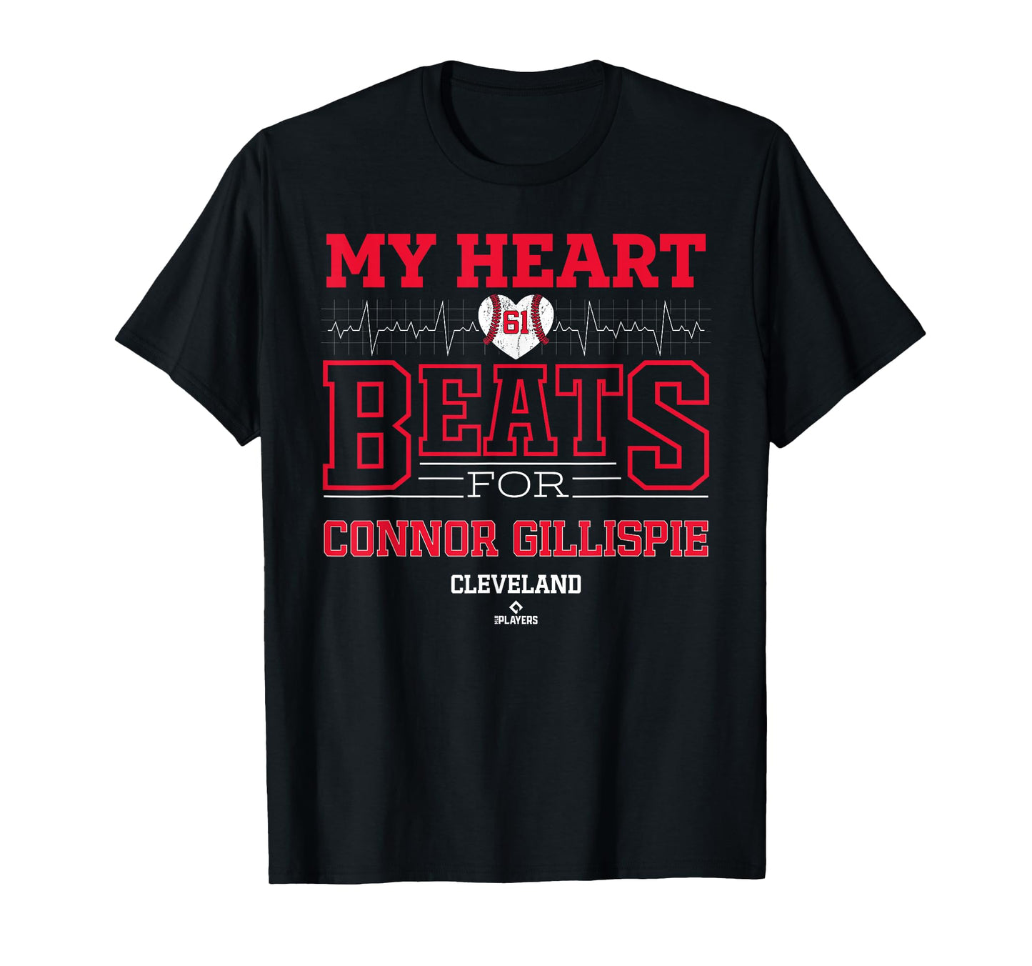 My Heart Beats Connor Gillispie Cleveland T-Shirt - Graphic Print Unisex - T-Shirt, Sweatshirt, Hoodie