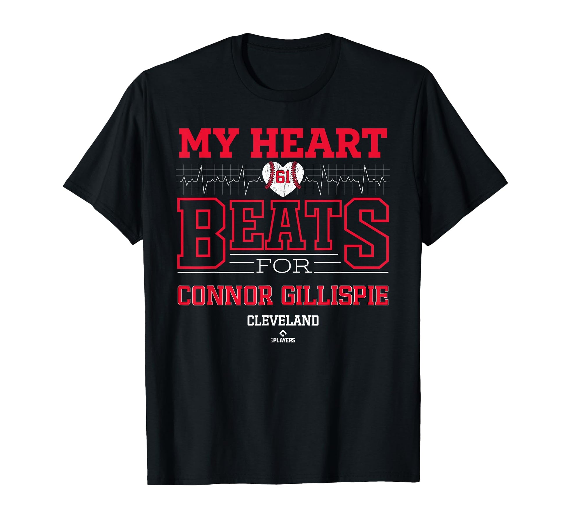 My Heart Beats Connor Gillispie Cleveland T-Shirt - Graphic Print Unisex - T-Shirt, Sweatshirt, Hoodie