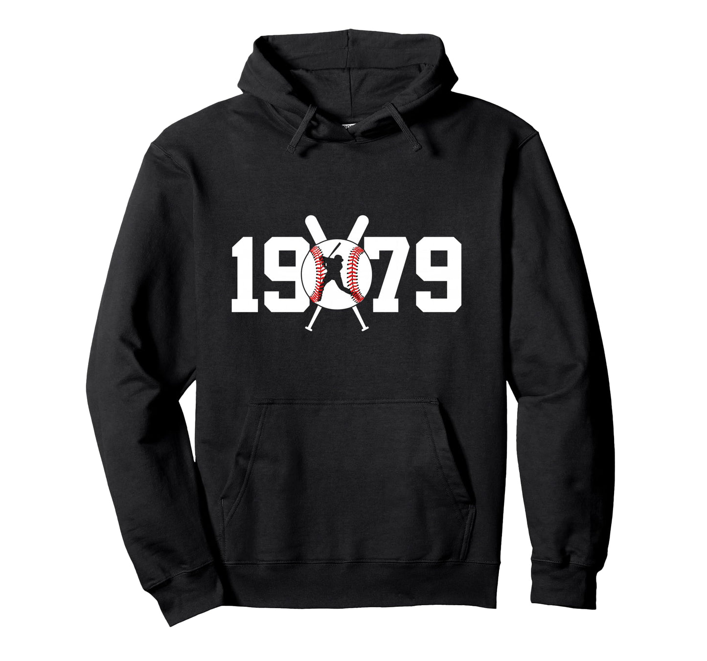 1979 Baseball 47Th Birthday Hoodie - Custom Art Print for Adults - T-Shirt, Sweatshirt, Hoodie