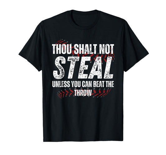 Baseball Coach Baseball Gifts Thou T-Shirt - Aesthetic Graphic Unisex - T-Shirt, Sweatshirt, Hoodie