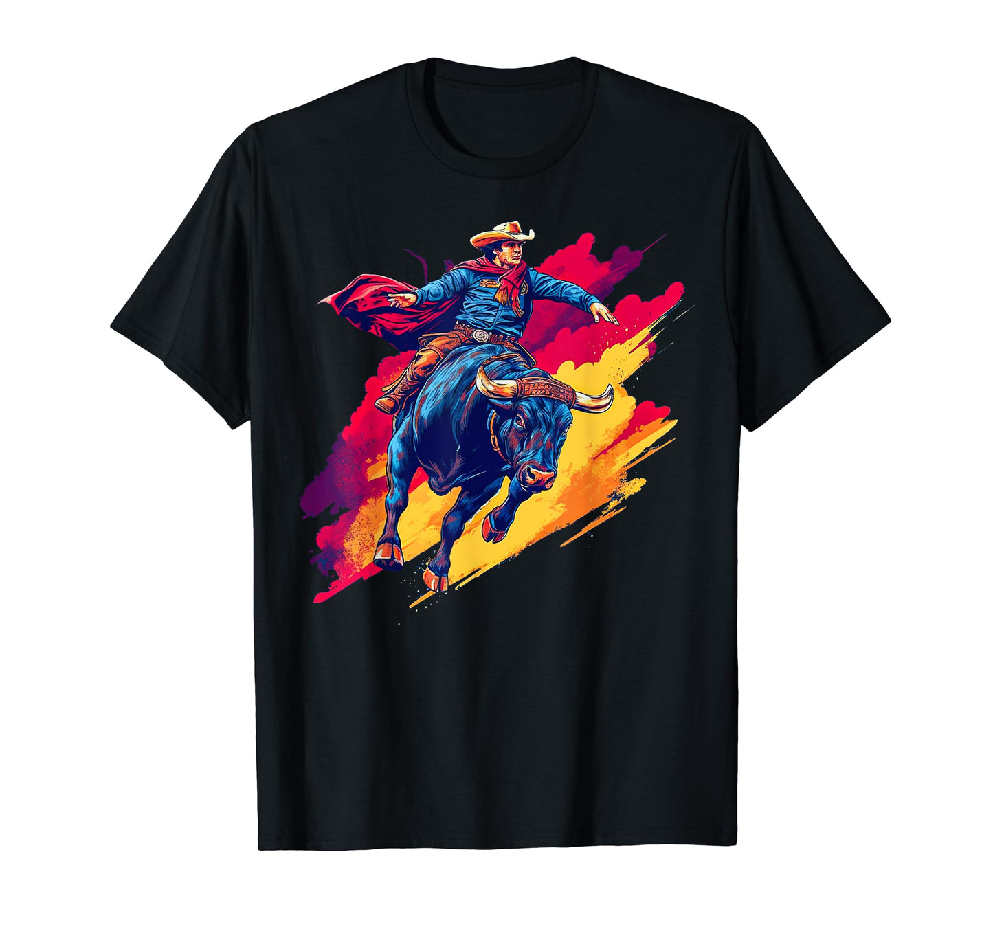 Cowboy Rodeo Horse Riding Usa Cowboy T-Shirt - Casual Everyday Wear Unisex - T-Shirt, Sweatshirt, Hoodie