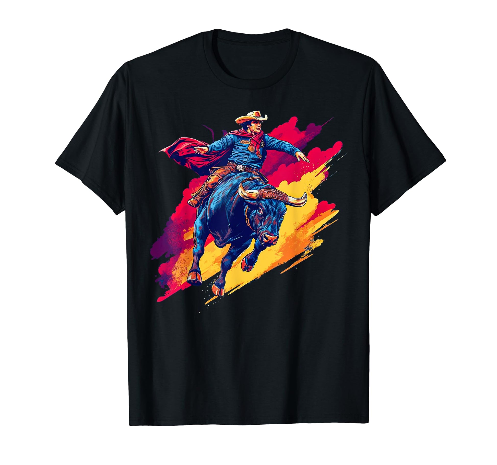 Cowboy Rodeo Horse Riding Usa Cowboy T-Shirt - Casual Everyday Wear Unisex - T-Shirt, Sweatshirt, Hoodie