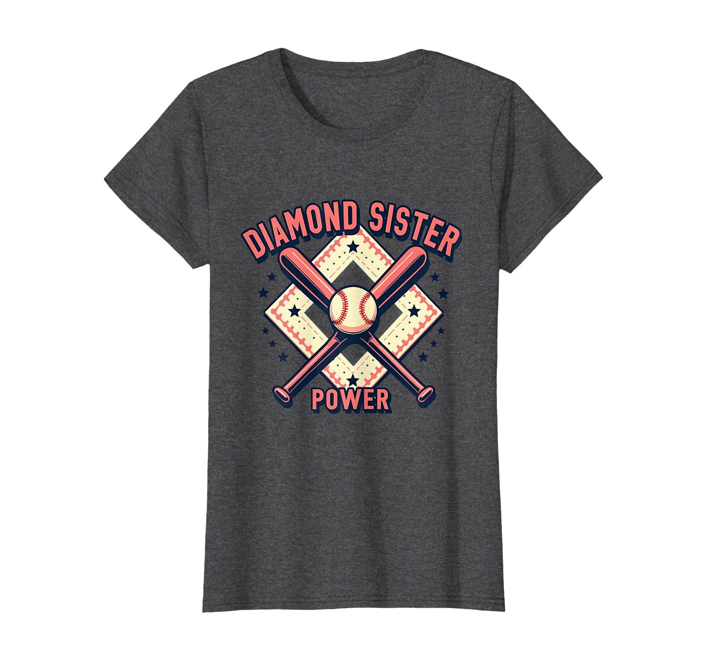 Diamond Sister Power Baseball Sister T-Shirt - Aesthetic Graphic Unisex - T-Shirt, Sweatshirt, Hoodie