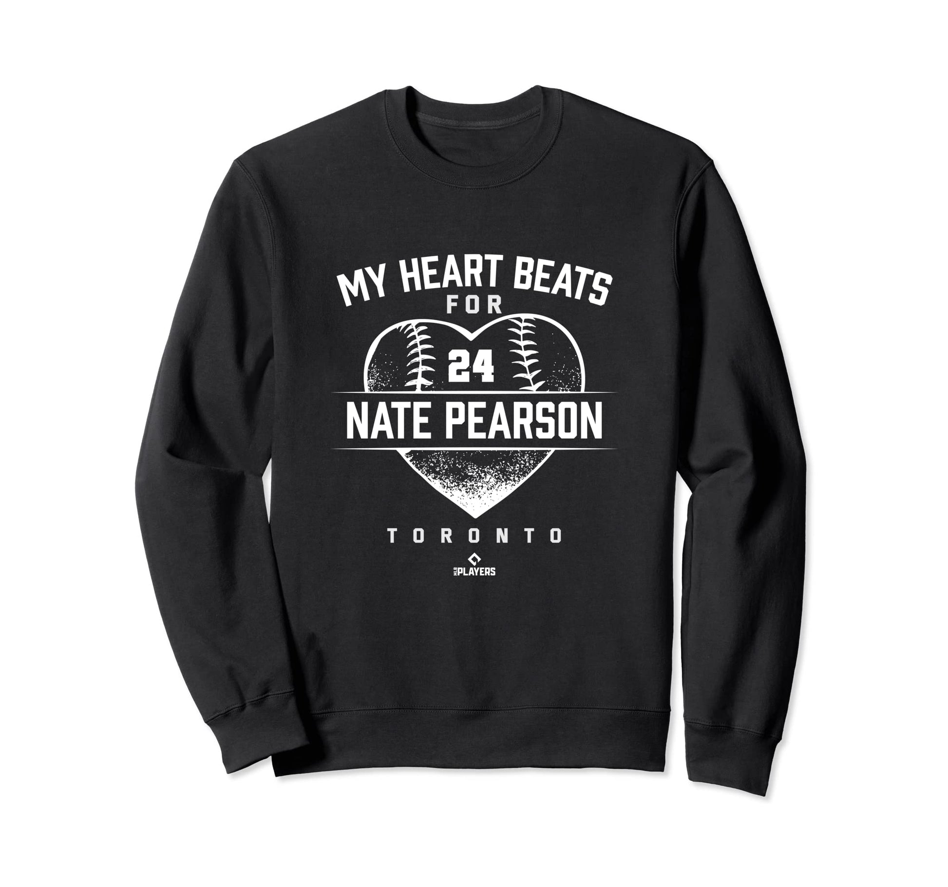 My Heart Beats Nate Pearson Toronto Sweatshirt - Graphic Print for Adults - T-Shirt, Sweatshirt, Hoodie