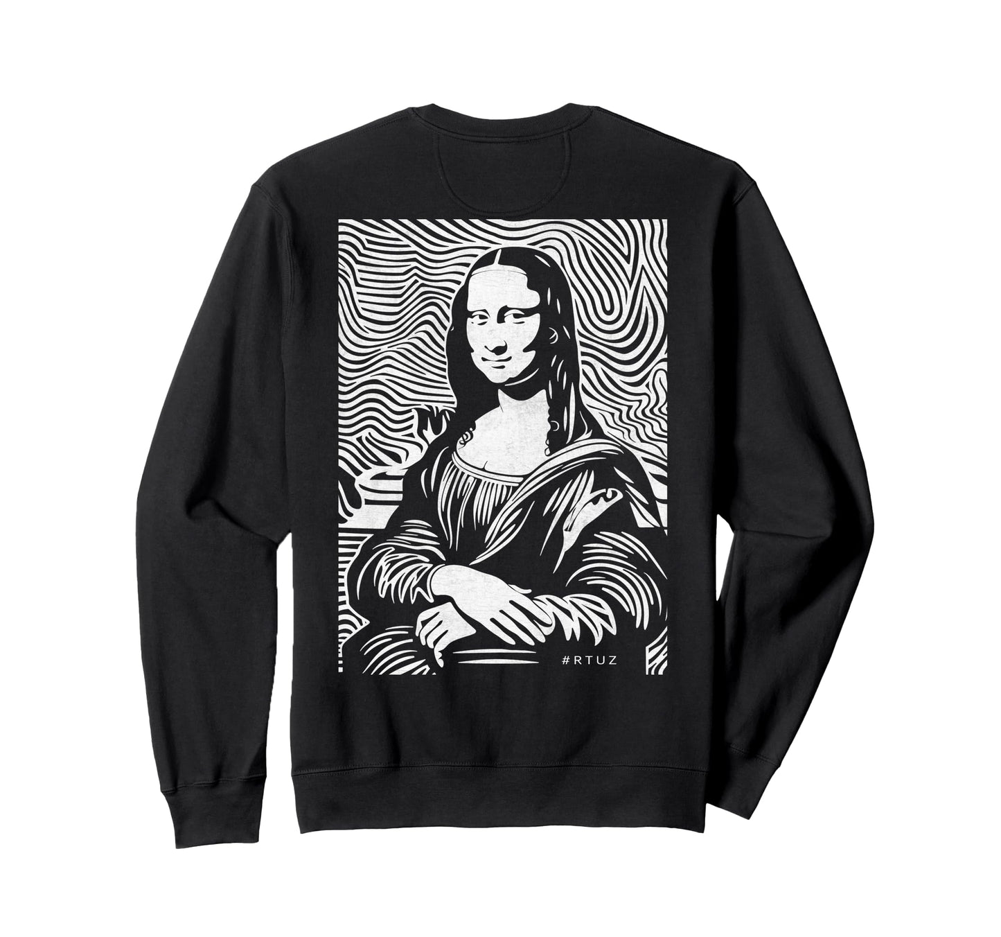 Mona Lisa Art Y2K Back Streetwear Sweatshirt - Aesthetic Graphic Unisex - T-Shirt, Sweatshirt, Hoodie
