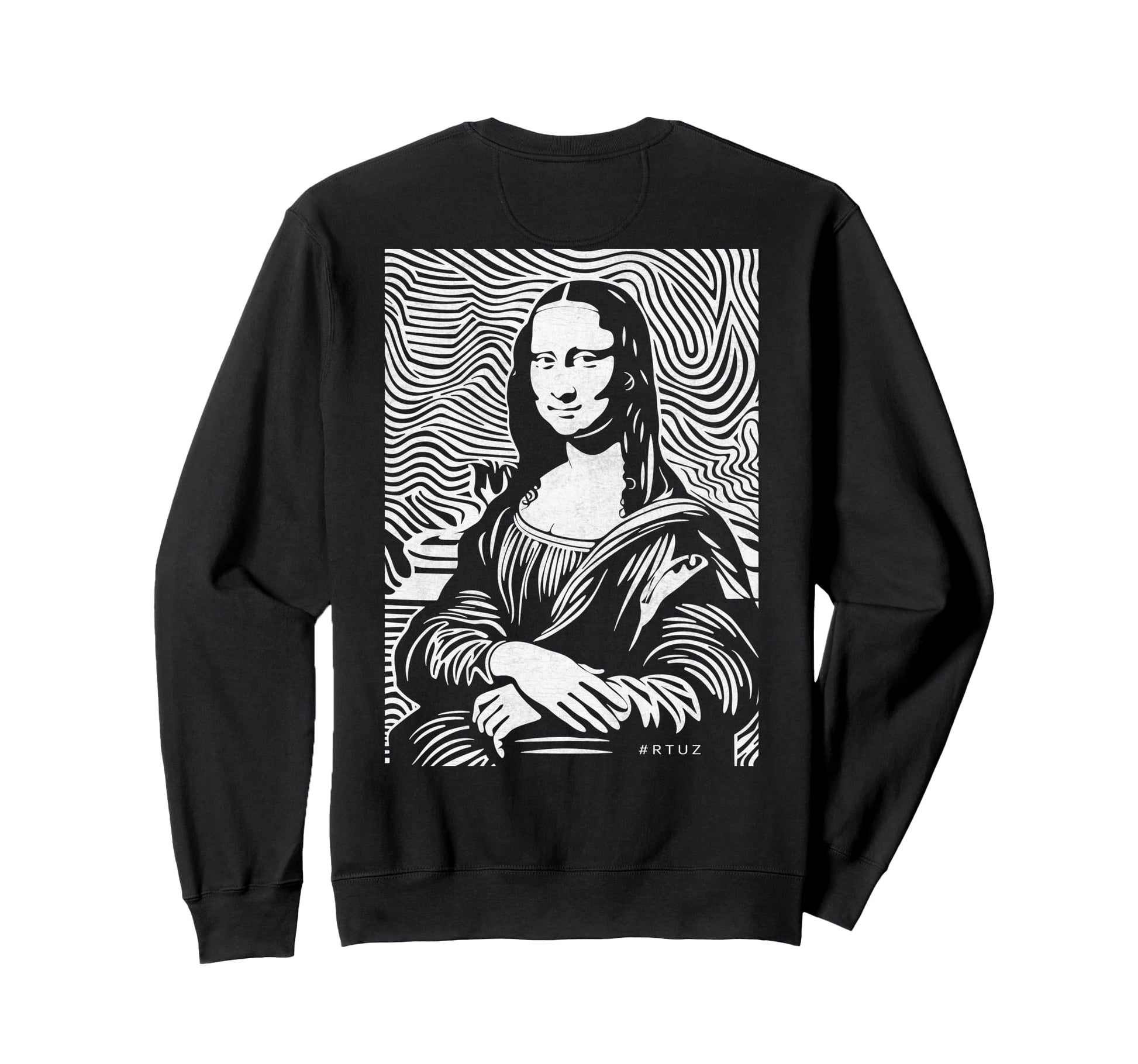 Mona Lisa Art Y2K Back Streetwear Sweatshirt - Aesthetic Graphic Unisex - T-Shirt, Sweatshirt, Hoodie