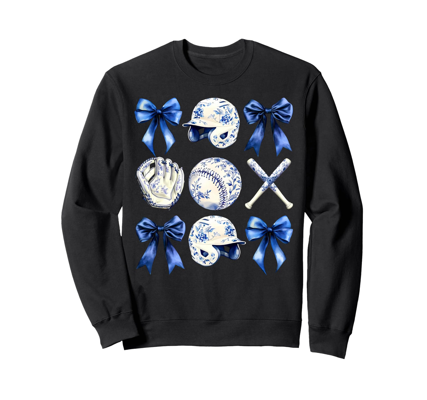 Baseball Coquette Bow Baseball Mama Sweatshirt - Streetwear Style Unisex - T-Shirt, Sweatshirt, Hoodie
