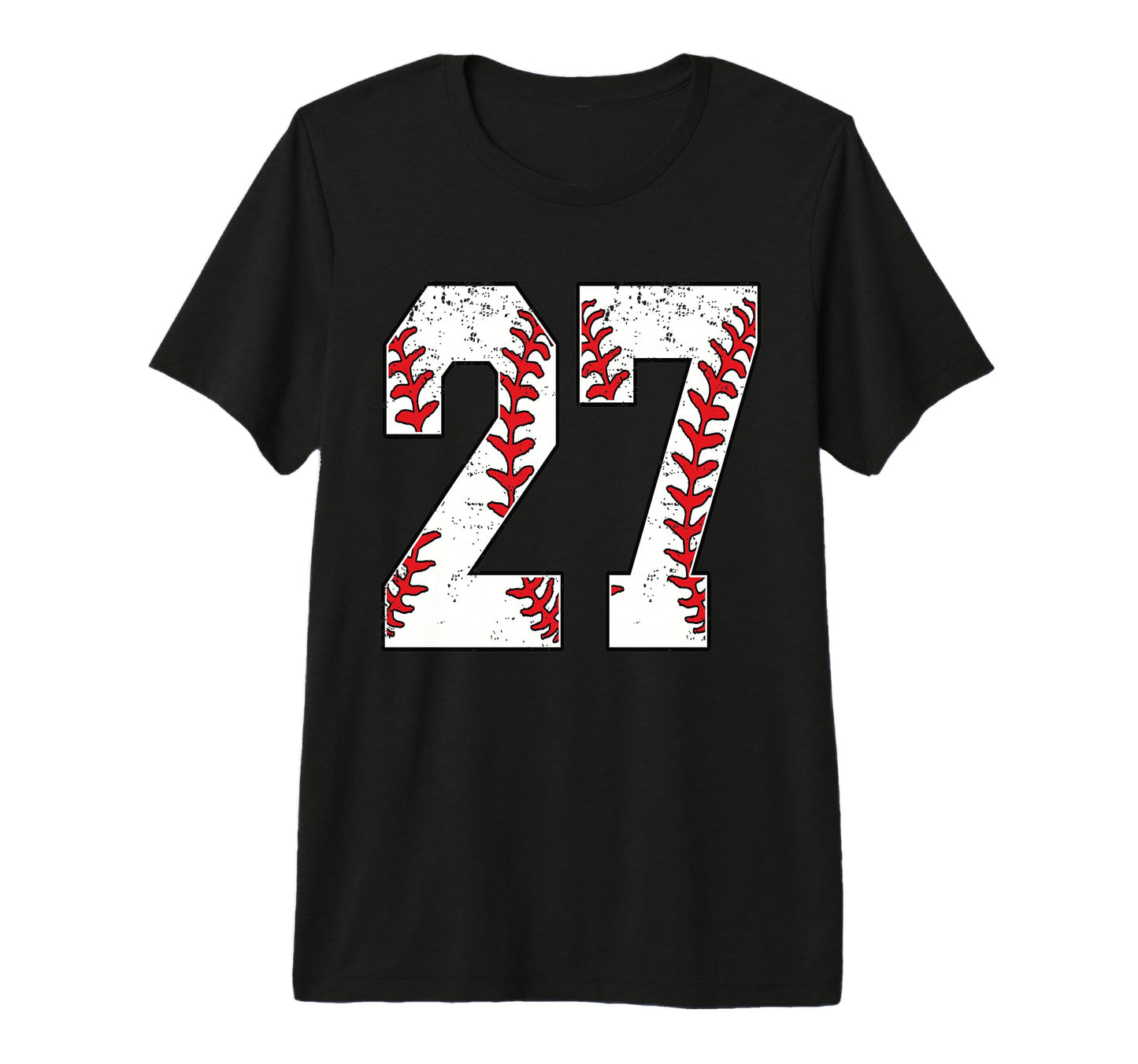 Number 27 Baseball 27 Jersey Number T-Shirt - Fun Novelty Design Unisex - T-Shirt, Sweatshirt, Hoodie
