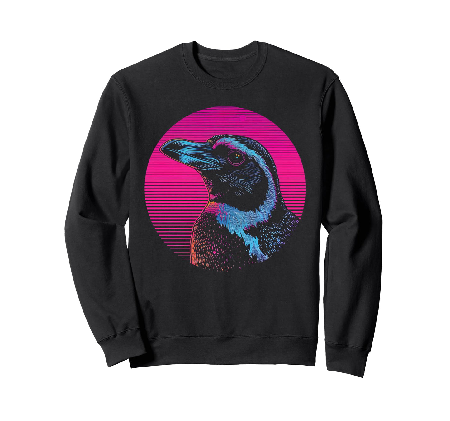 Penguin Vaporwave Aesthetic Sweatshirt - Minimalist Print Men Women - T-Shirt, Sweatshirt, Hoodie