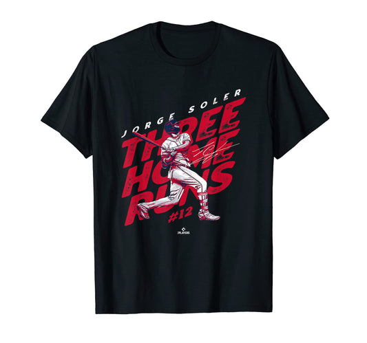 3 Home Runs Mlbpa Jorge Soler T-Shirt - Fun Novelty Design Men Women - T-Shirt, Sweatshirt, Hoodie