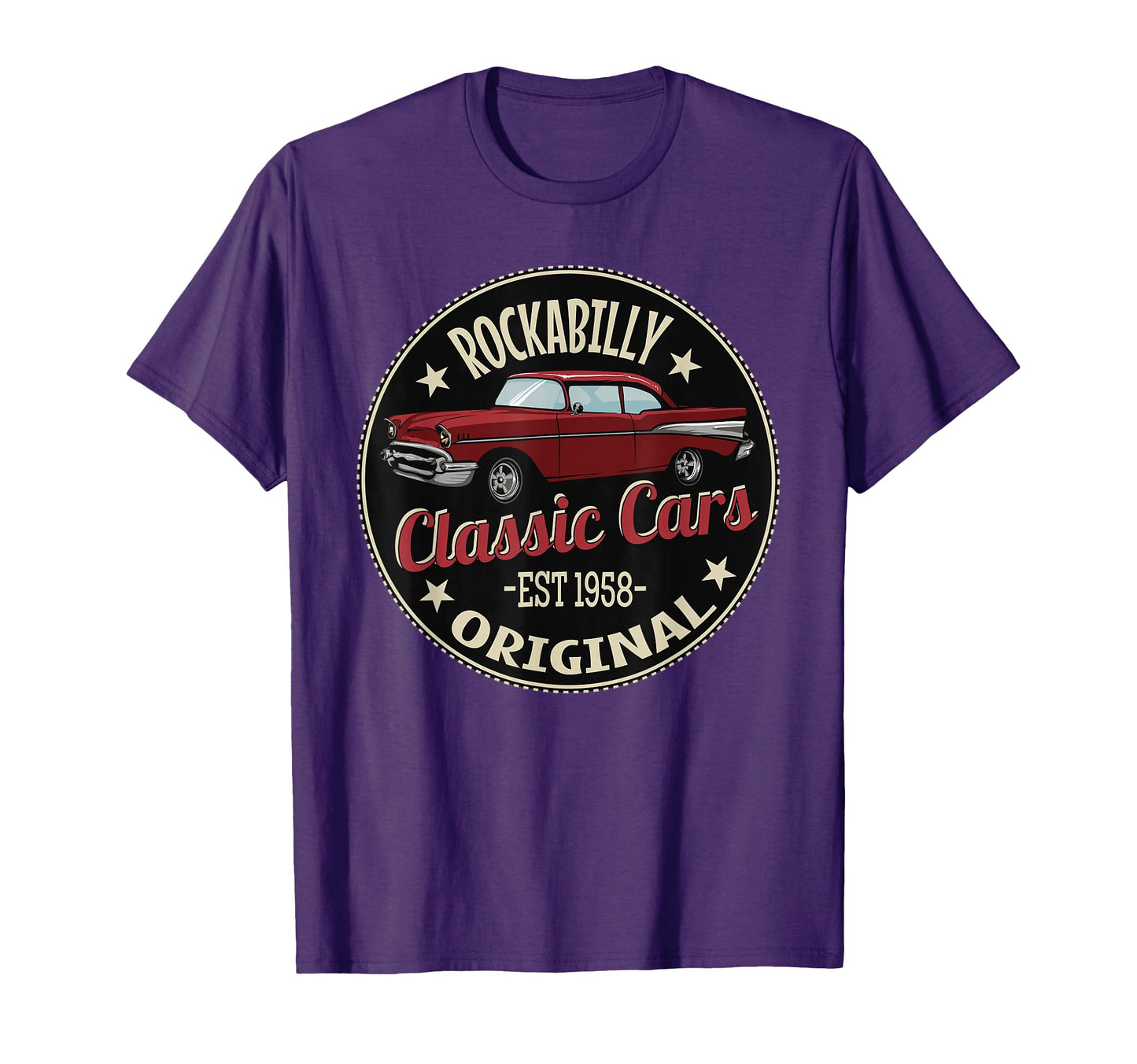 Car 50S Rockabilly American Cars T-Shirt - Custom Art Print for Adults - T-Shirt, Sweatshirt, Hoodie