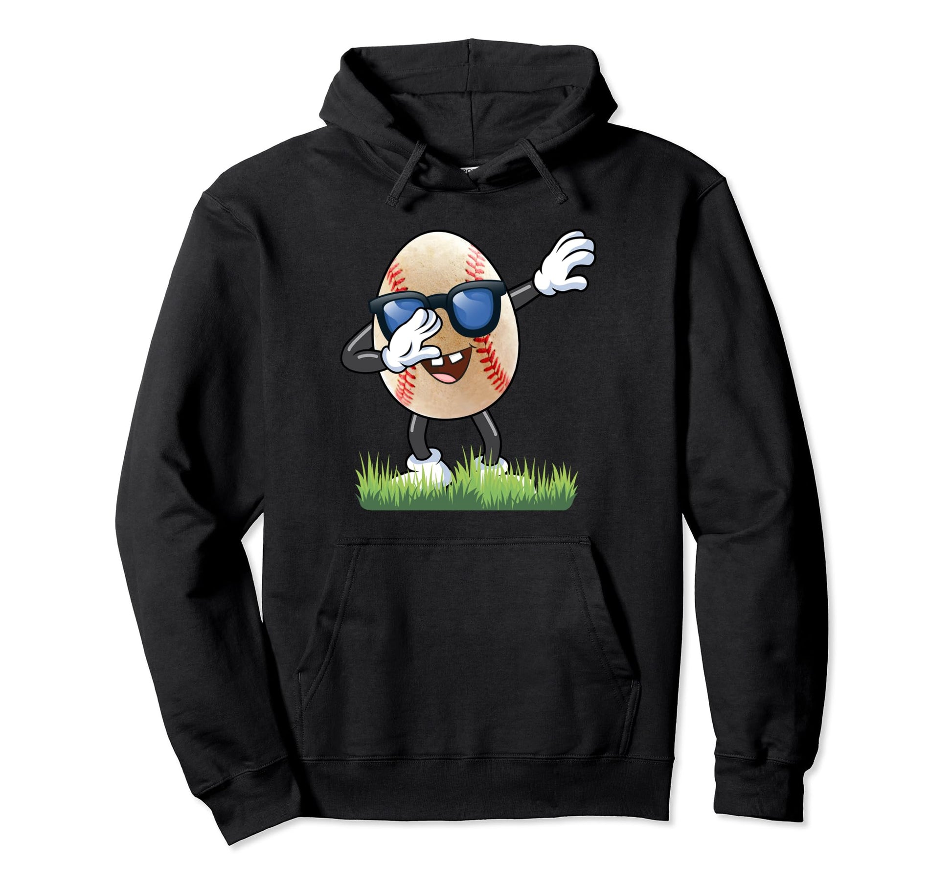 Dabbing Baseball Egg Dab Easter Eggs Hoodie - Trendy Graphic Men Women - T-Shirt, Sweatshirt, Hoodie