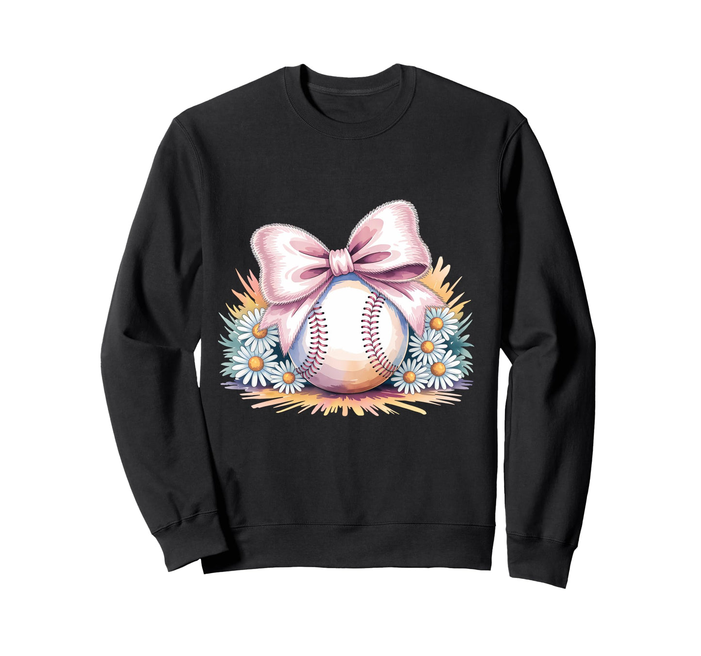 Baseball Coquette Bow Baseball Mom Sweatshirt - Streetwear Style Unisex - T-Shirt, Sweatshirt, Hoodie
