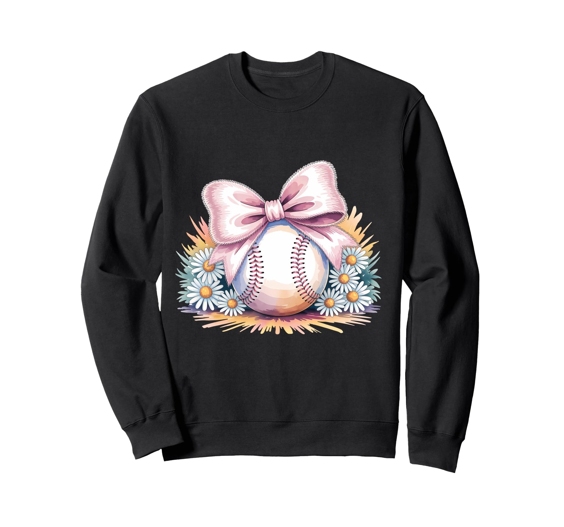 Baseball Coquette Bow Baseball Mom Sweatshirt - Streetwear Style Unisex - T-Shirt, Sweatshirt, Hoodie