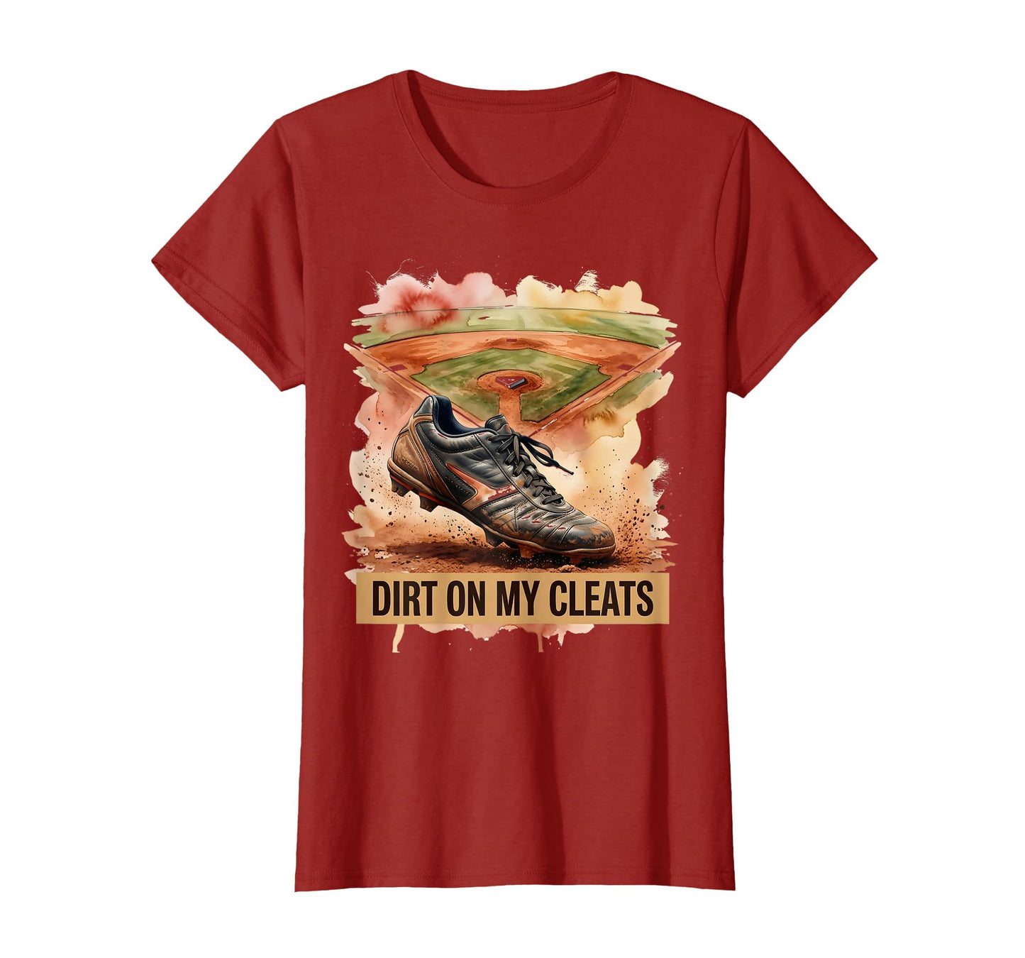 Dirt My Cleats Baseball T-Shirt - Fun Novelty Design for Adults - T-Shirt, Sweatshirt, Hoodie