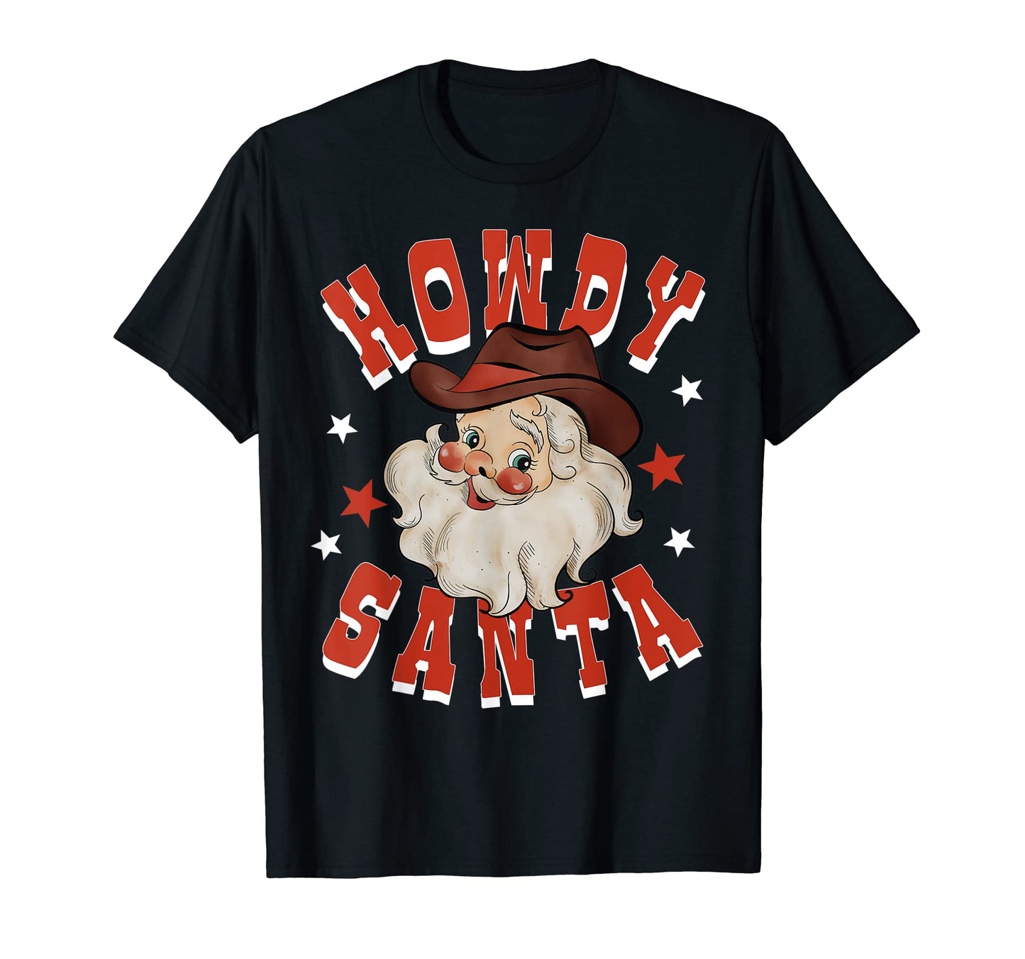 Funny Western Howdy Santa Costume T-Shirt - Unique Graphic for Adults - T-Shirt, Sweatshirt, Hoodie