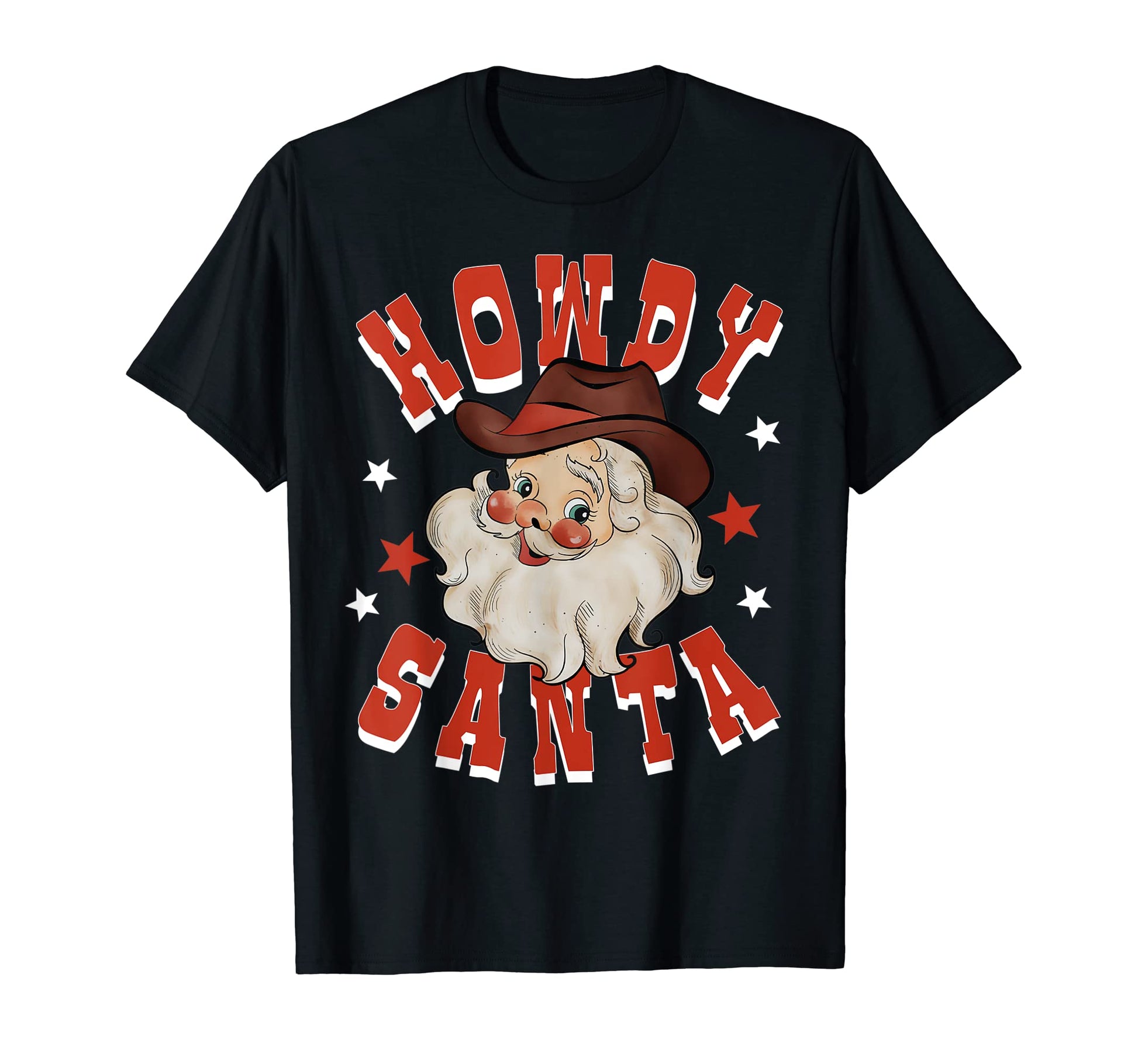 Funny Western Howdy Santa Costume T-Shirt - Unique Graphic for Adults - T-Shirt, Sweatshirt, Hoodie
