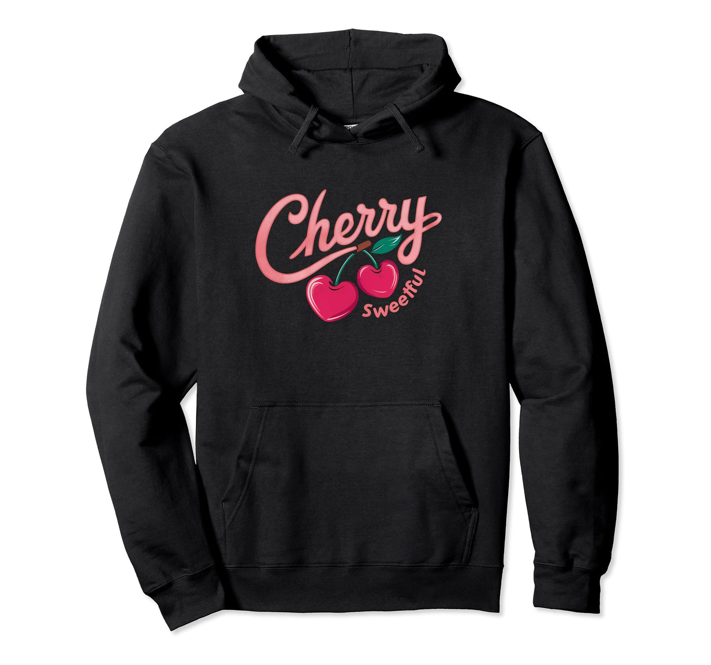 Cherry Sweetful Red Aesthetic Hoodie - Fun Novelty Design Men Women - T-Shirt, Sweatshirt, Hoodie
