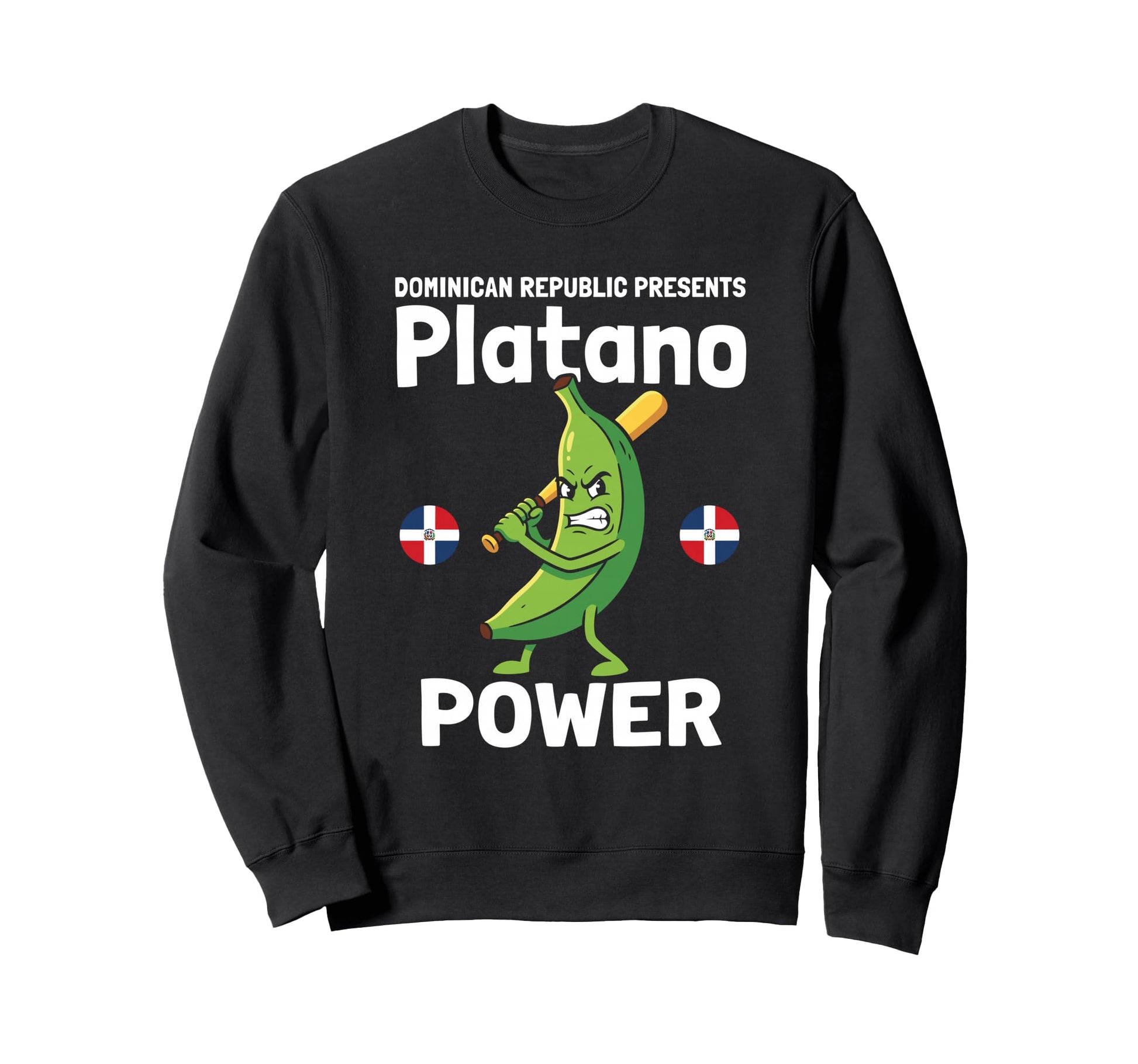 Platano Power Dominican Republic Sweatshirt - Minimalist Print Unisex - T-Shirt, Sweatshirt, Hoodie