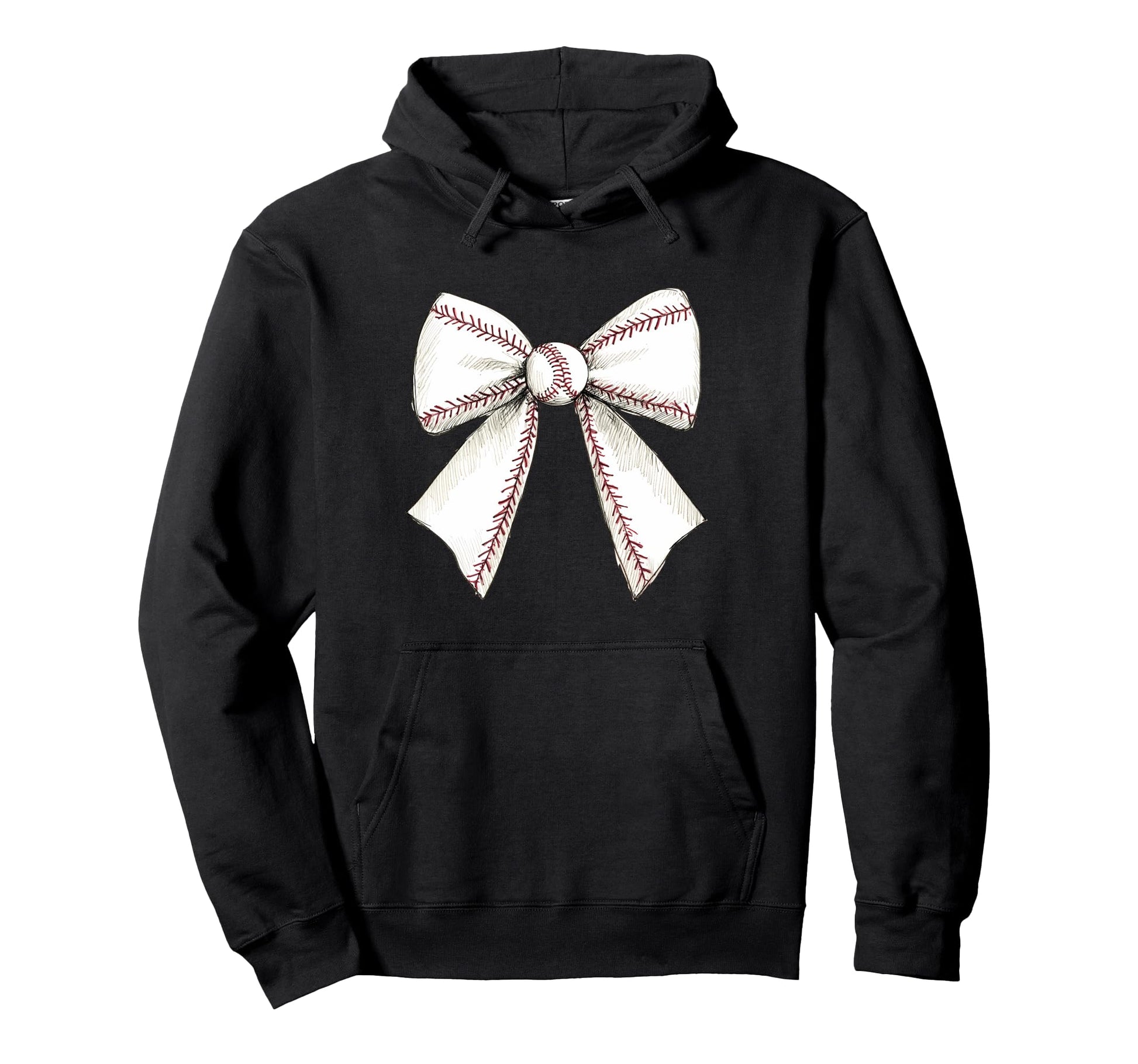 Baseball Coquette Bow Baseball Player Hoodie - Trendy Graphic for Adults - T-Shirt, Sweatshirt, Hoodie