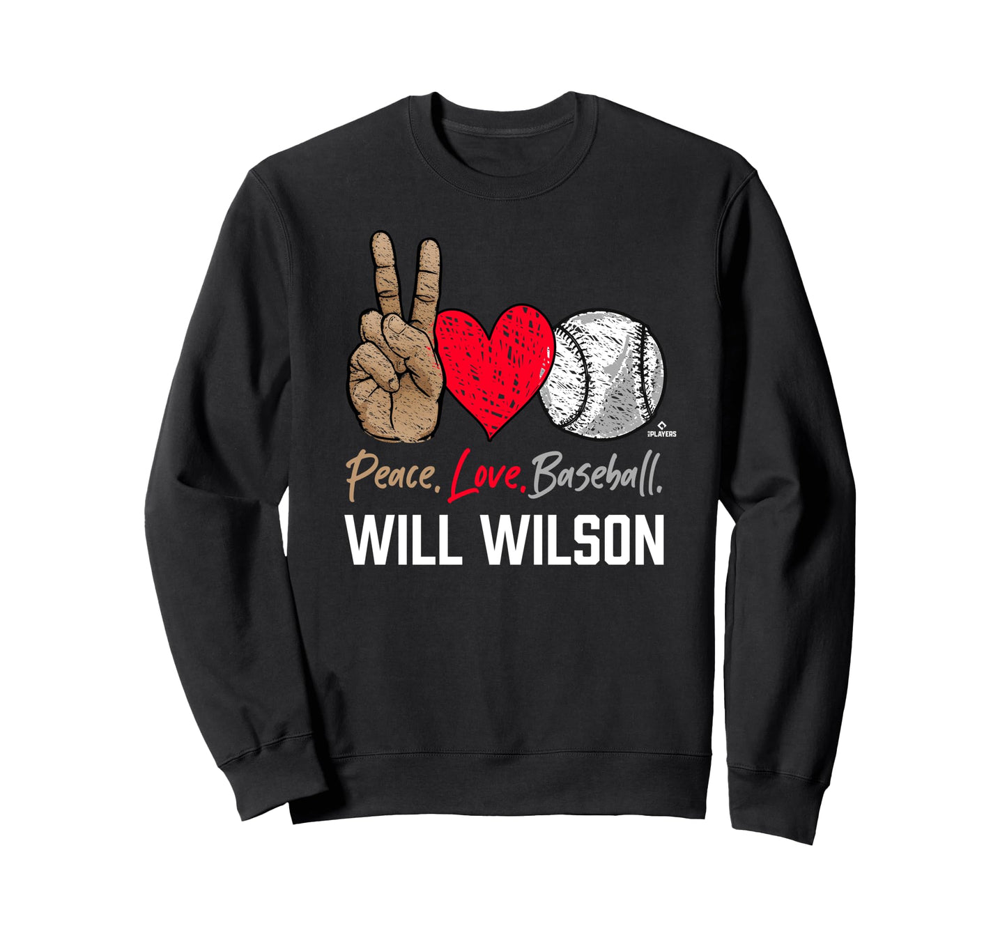 Peace Love Will Wilson Prospect Sweatshirt - Custom Art Print Unisex - T-Shirt, Sweatshirt, Hoodie