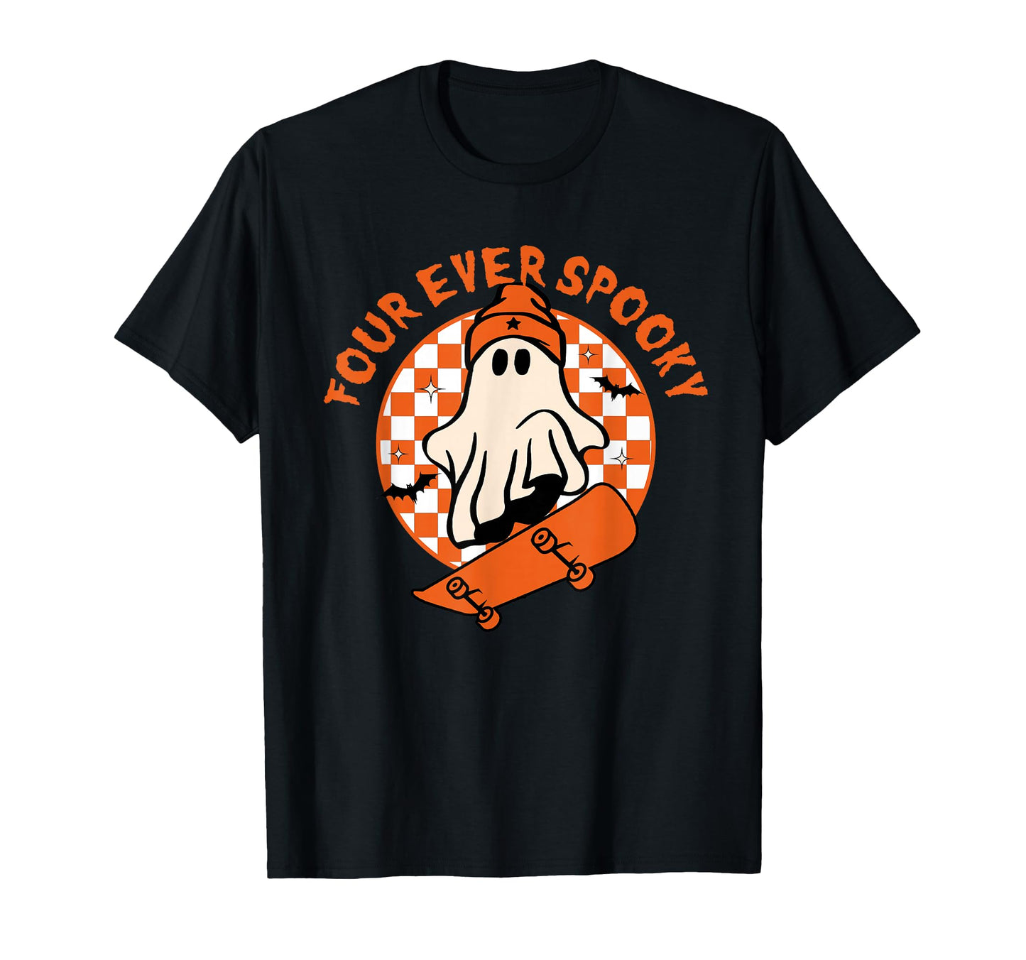 Four Ever Spooky 4Th Birthday T-Shirt - Unique Graphic for Adults - T-Shirt, Sweatshirt, Hoodie