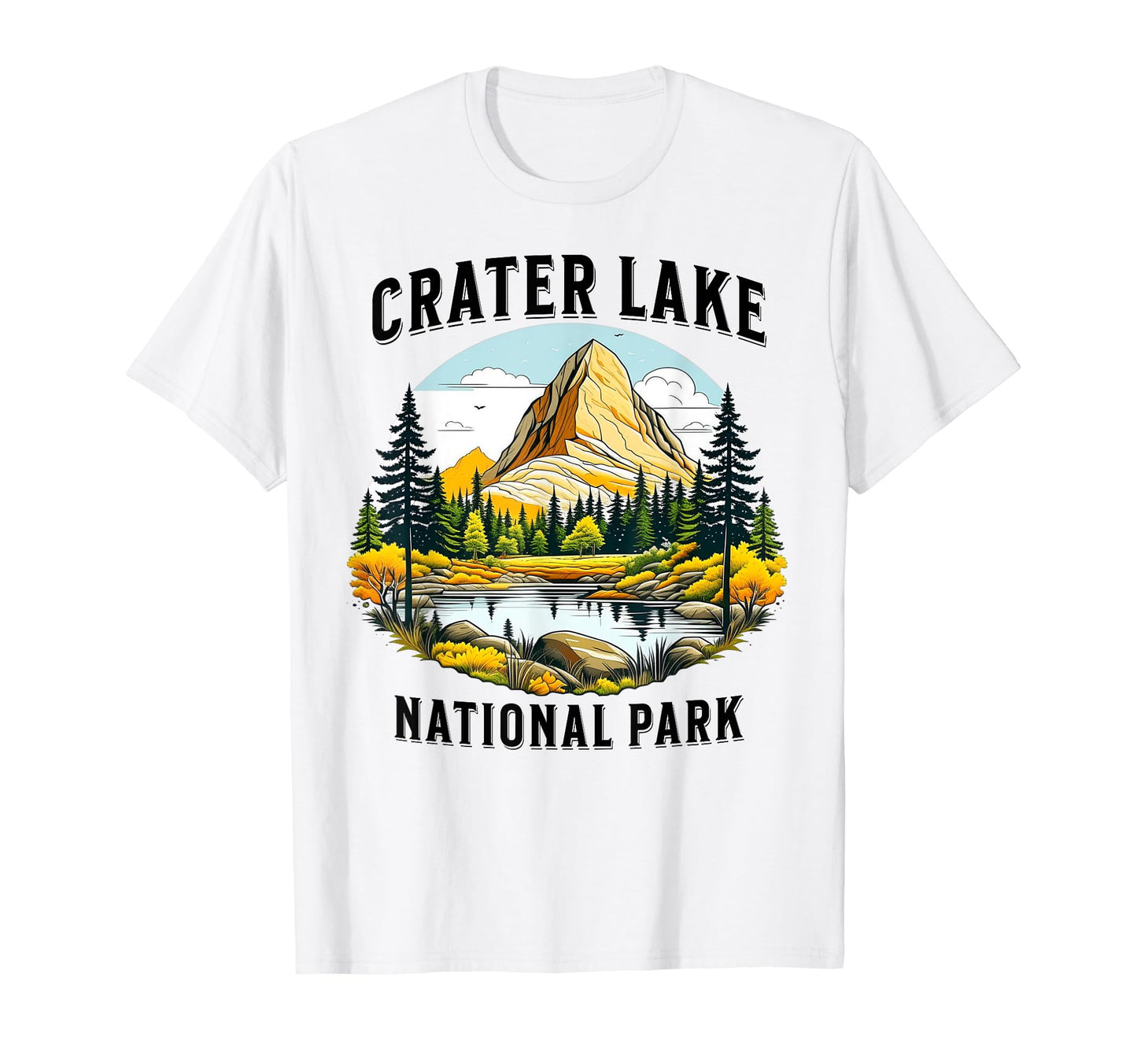 Crater Lake National Park Oregon Usa T-Shirt - Minimalist Print Unisex - T-Shirt, Sweatshirt, Hoodie
