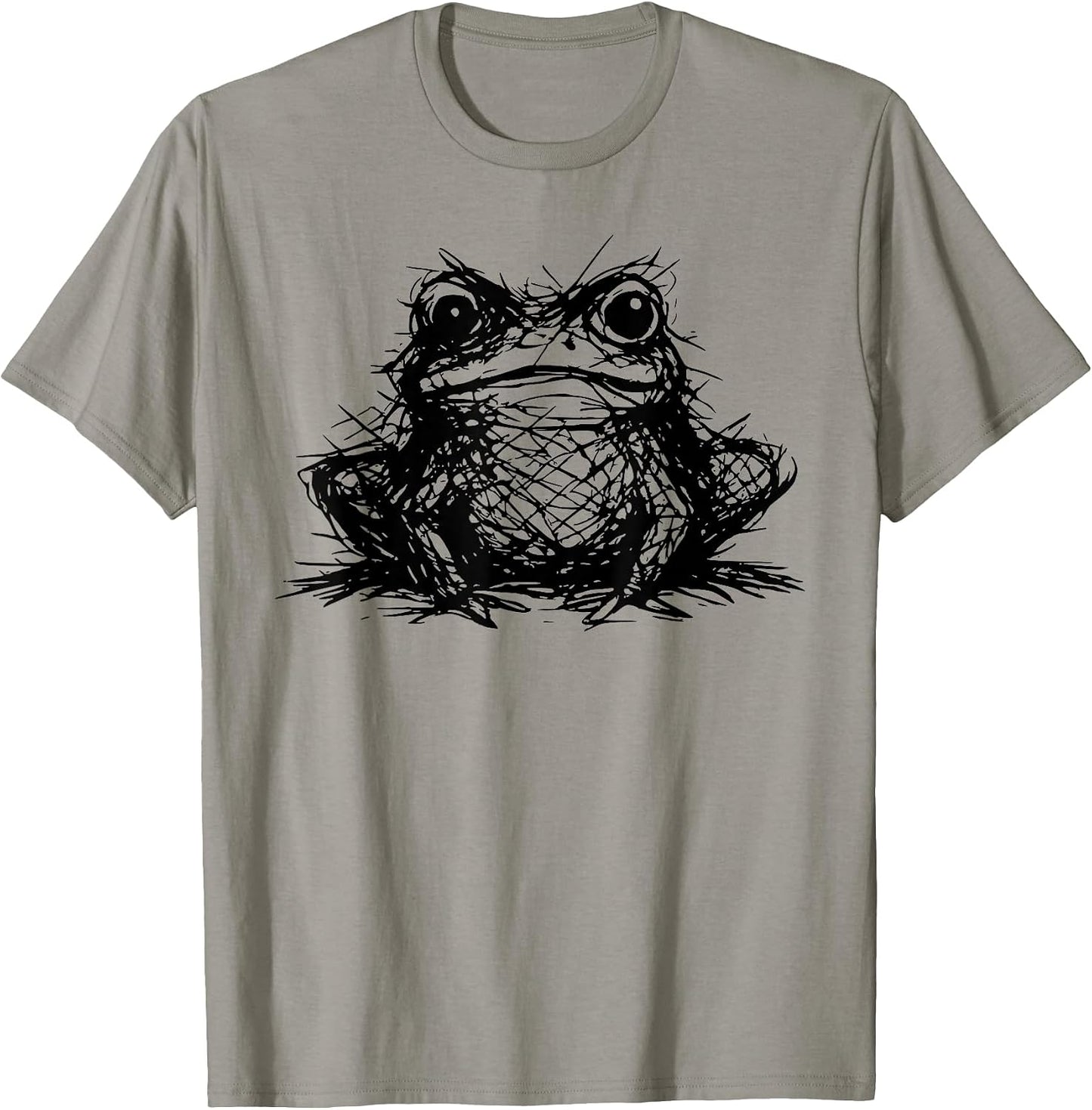 Scribble Frog Art Minimal Designs Line - Adult & Kids T-Shirts, Sweatshirts & Hoodies apparel design preview 1