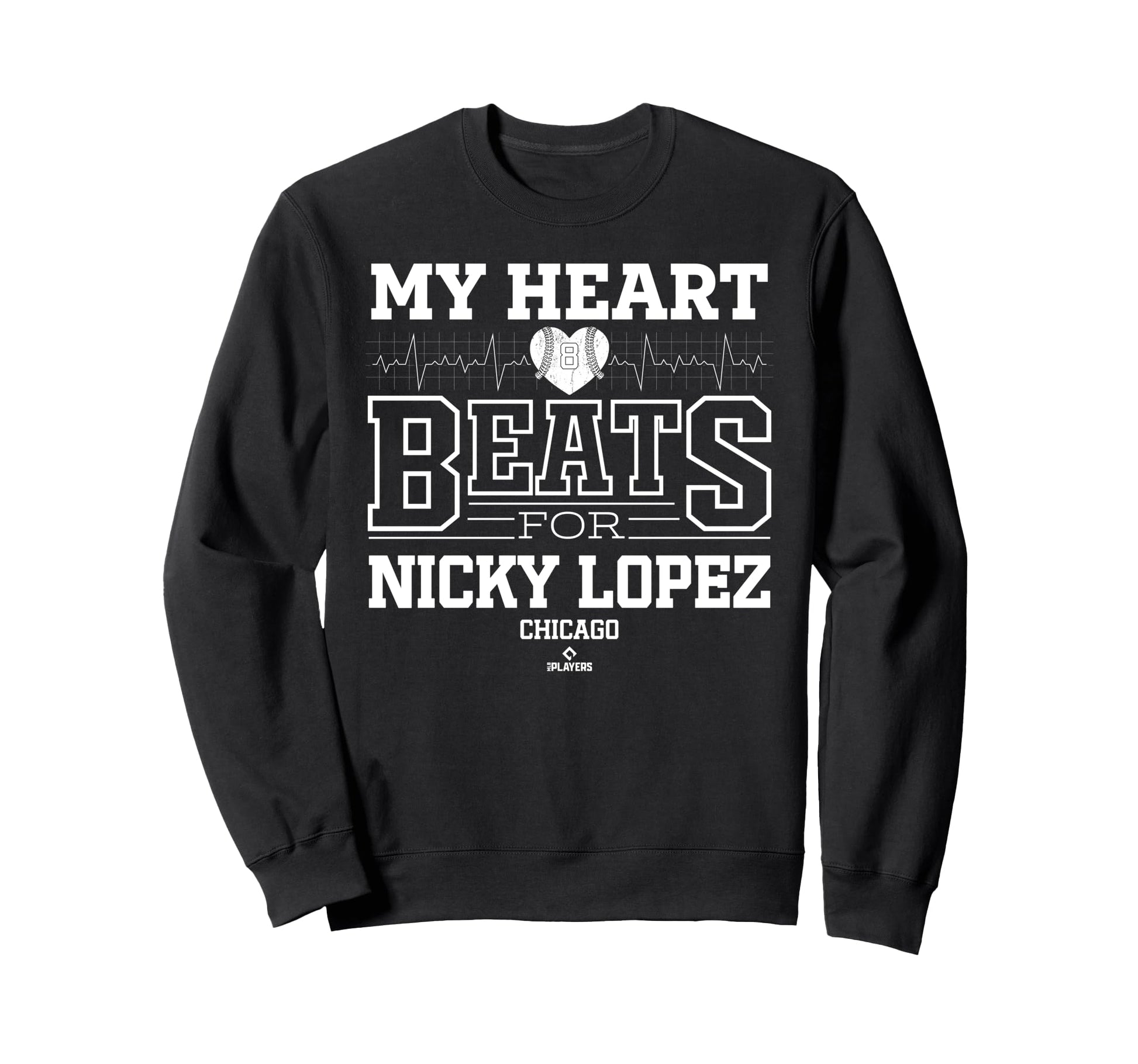 My Heart Beats Nicky Lopez Chicago Sweatshirt - Minimalist Print Men Women - T-Shirt, Sweatshirt, Hoodie