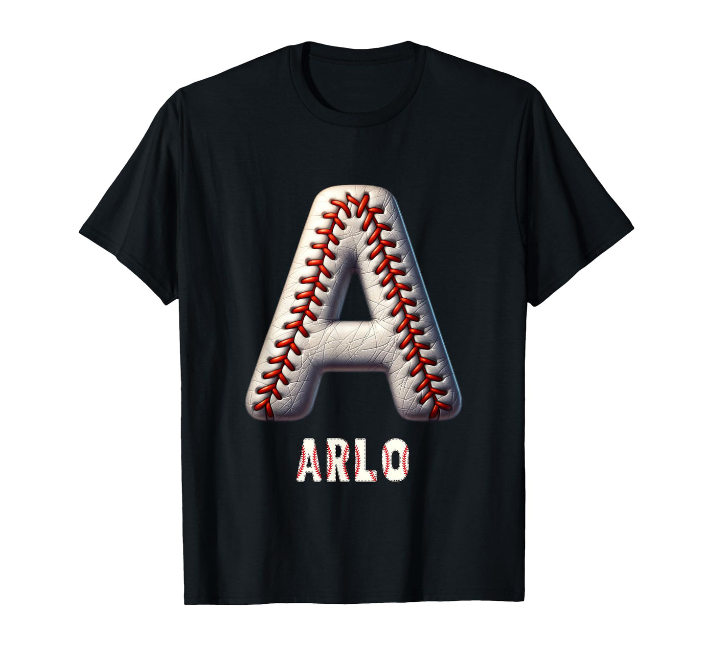 Baseball Home Run Ben Initial Letter T-Shirt - Custom Art Print for Adults - T-Shirt, Sweatshirt, Hoodie