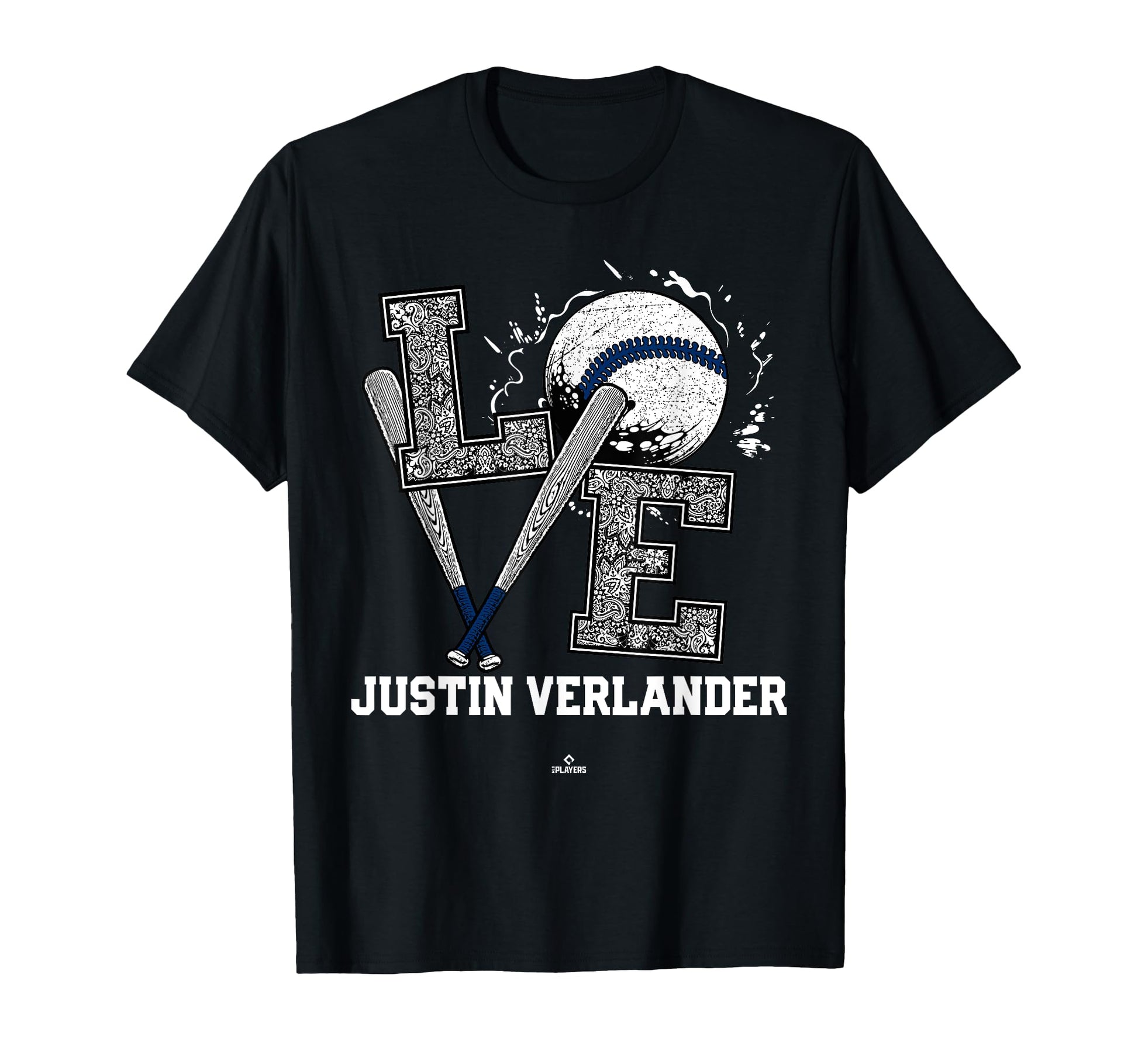 Distressed Baseball Love Justin Verlander T-Shirt - Trendy Graphic Unisex - T-Shirt, Sweatshirt, Hoodie