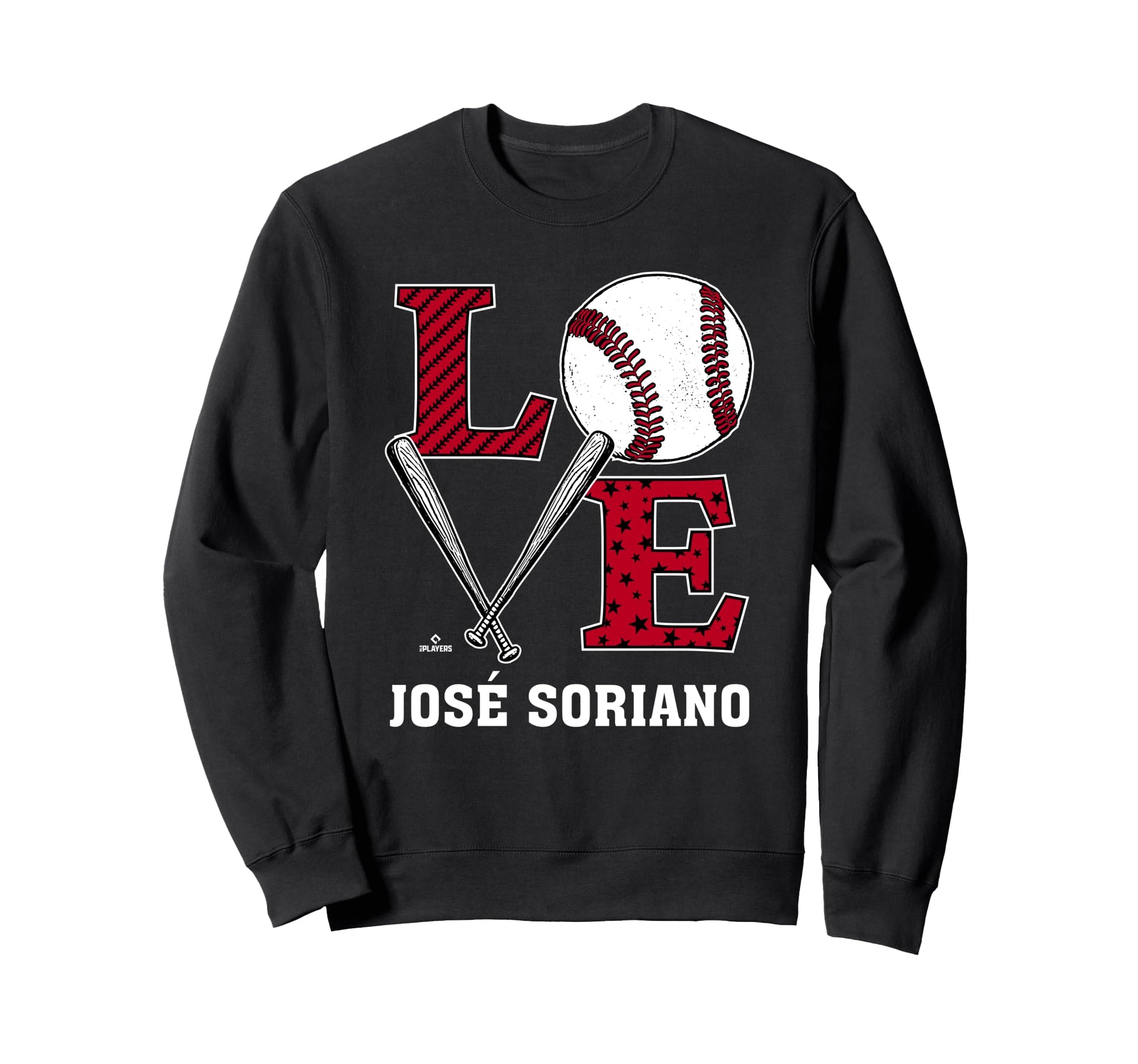Distressed Baseball Love Jos Sweatshirt - Trendy Graphic for Adults - T-Shirt, Sweatshirt, Hoodie