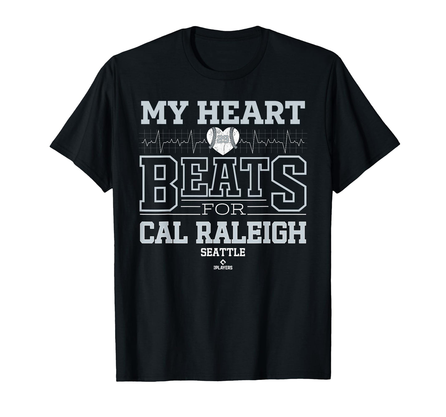 My Heart Beats Cal Raleigh Seattle T-Shirt - Custom Art Print for Adults - T-Shirt, Sweatshirt, Hoodie
