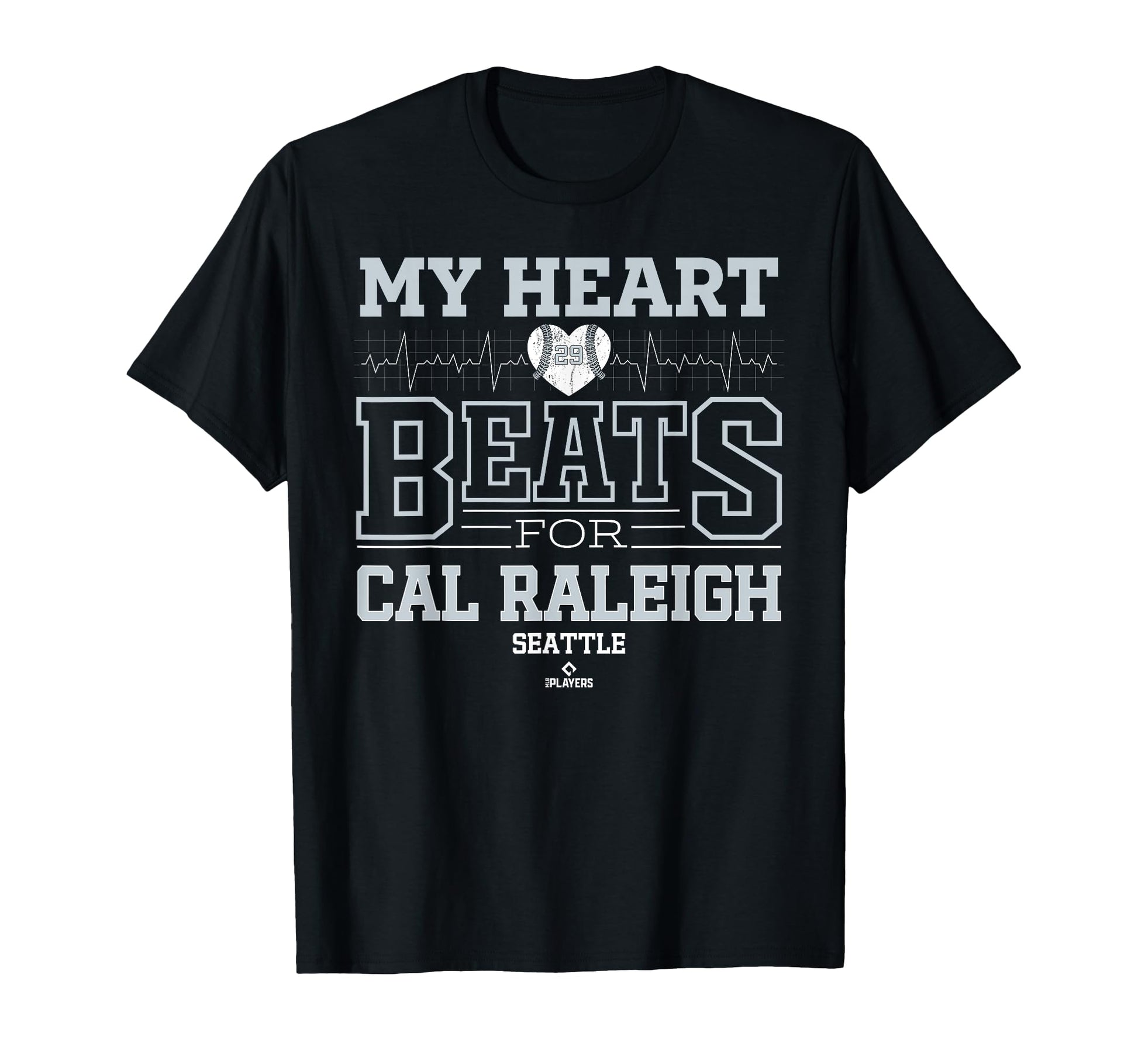 My Heart Beats Cal Raleigh Seattle T-Shirt - Custom Art Print for Adults - T-Shirt, Sweatshirt, Hoodie