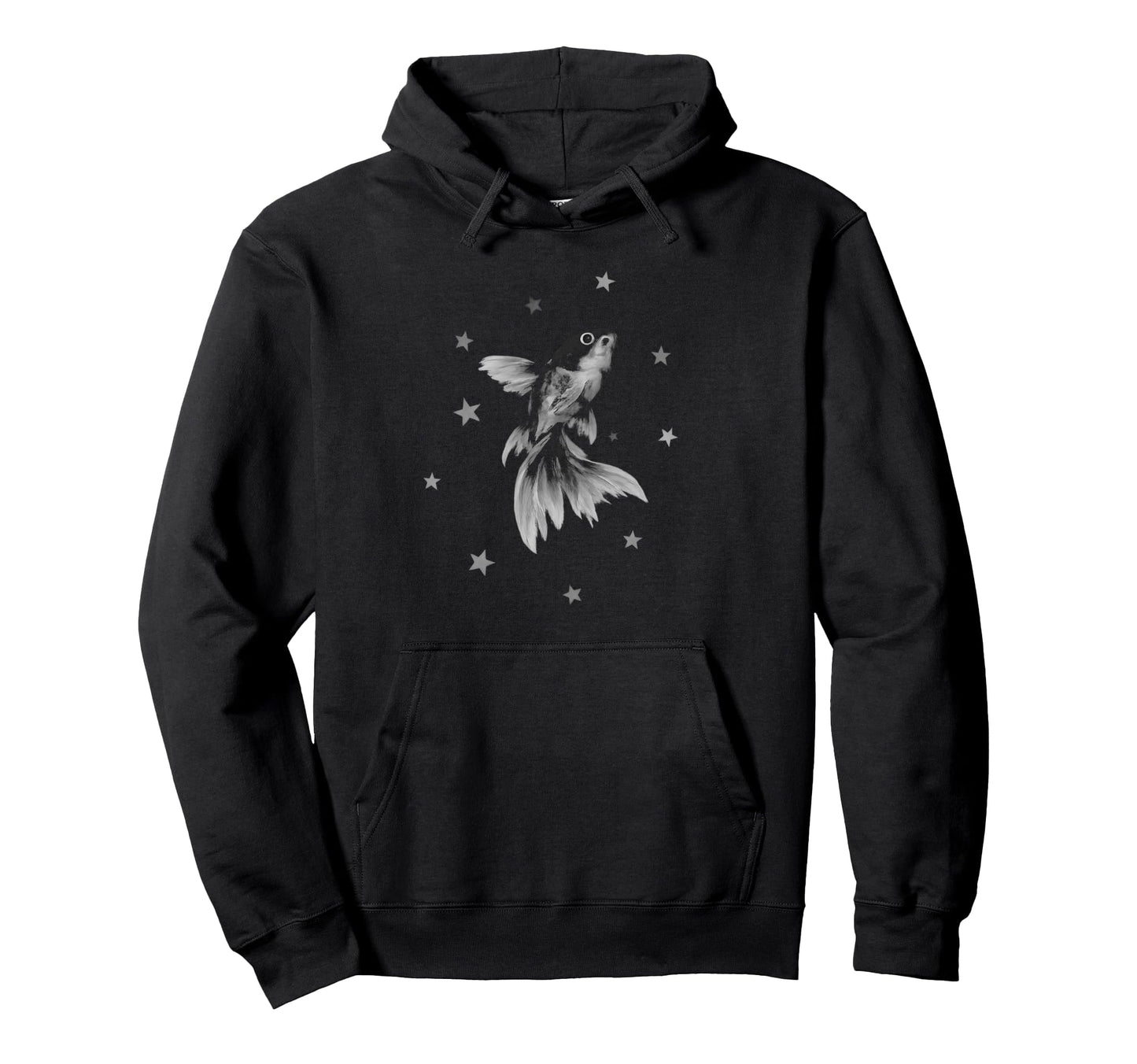 Beachy Grunge Y2K Alt Fish Goldfish Star Hoodie - Unique Graphic Unisex - T-Shirt, Sweatshirt, Hoodie