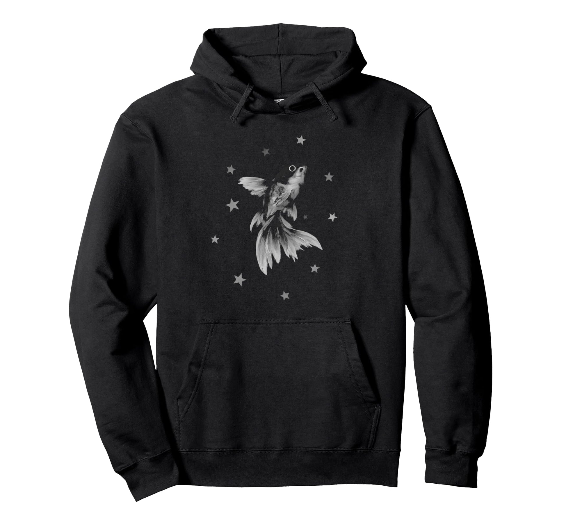 Beachy Grunge Y2K Alt Fish Goldfish Star Hoodie - Unique Graphic Unisex - T-Shirt, Sweatshirt, Hoodie