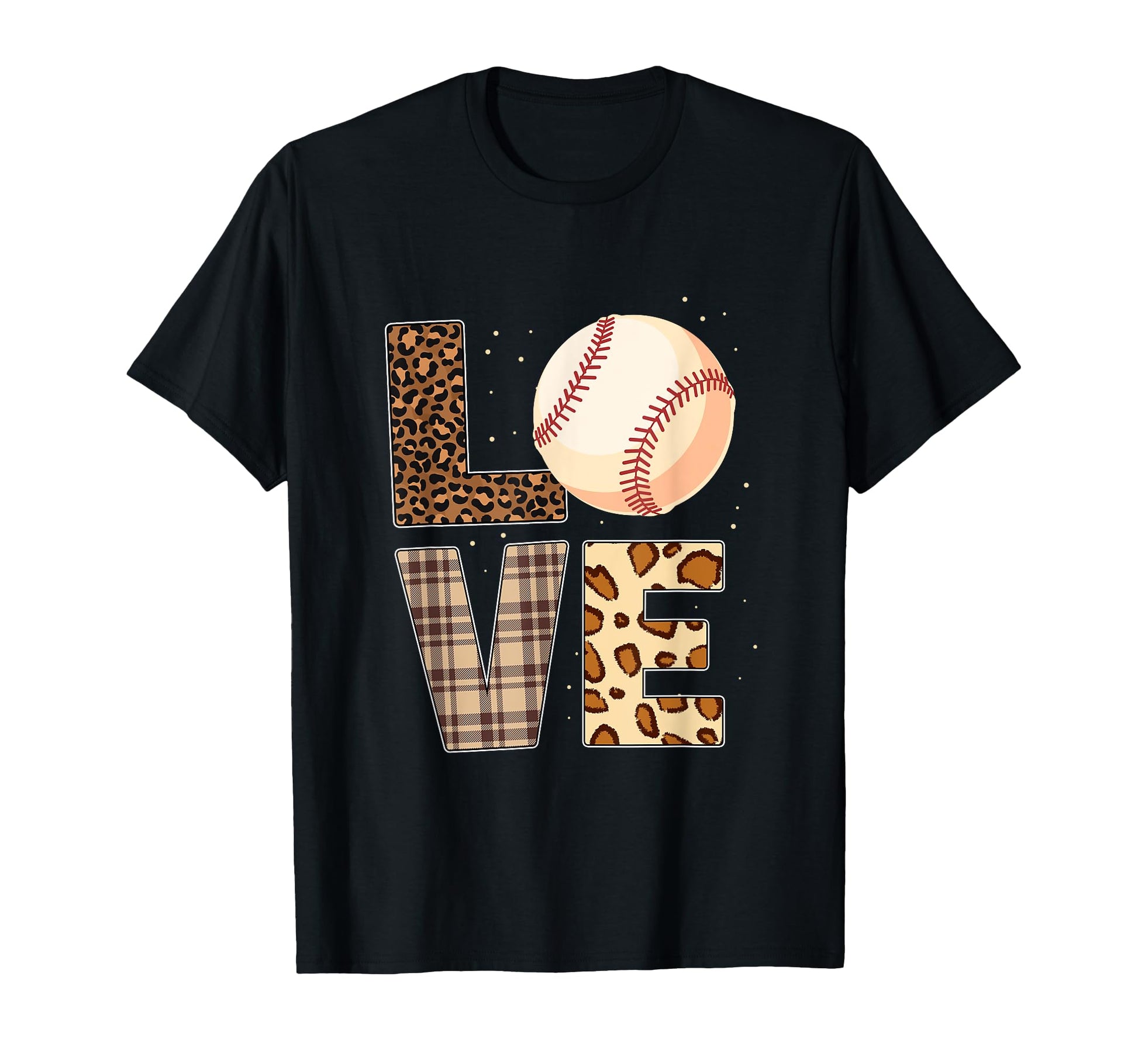 Baseball Player Leopard Cheetah T-Shirt - Unique Graphic Men Women - T-Shirt, Sweatshirt, Hoodie