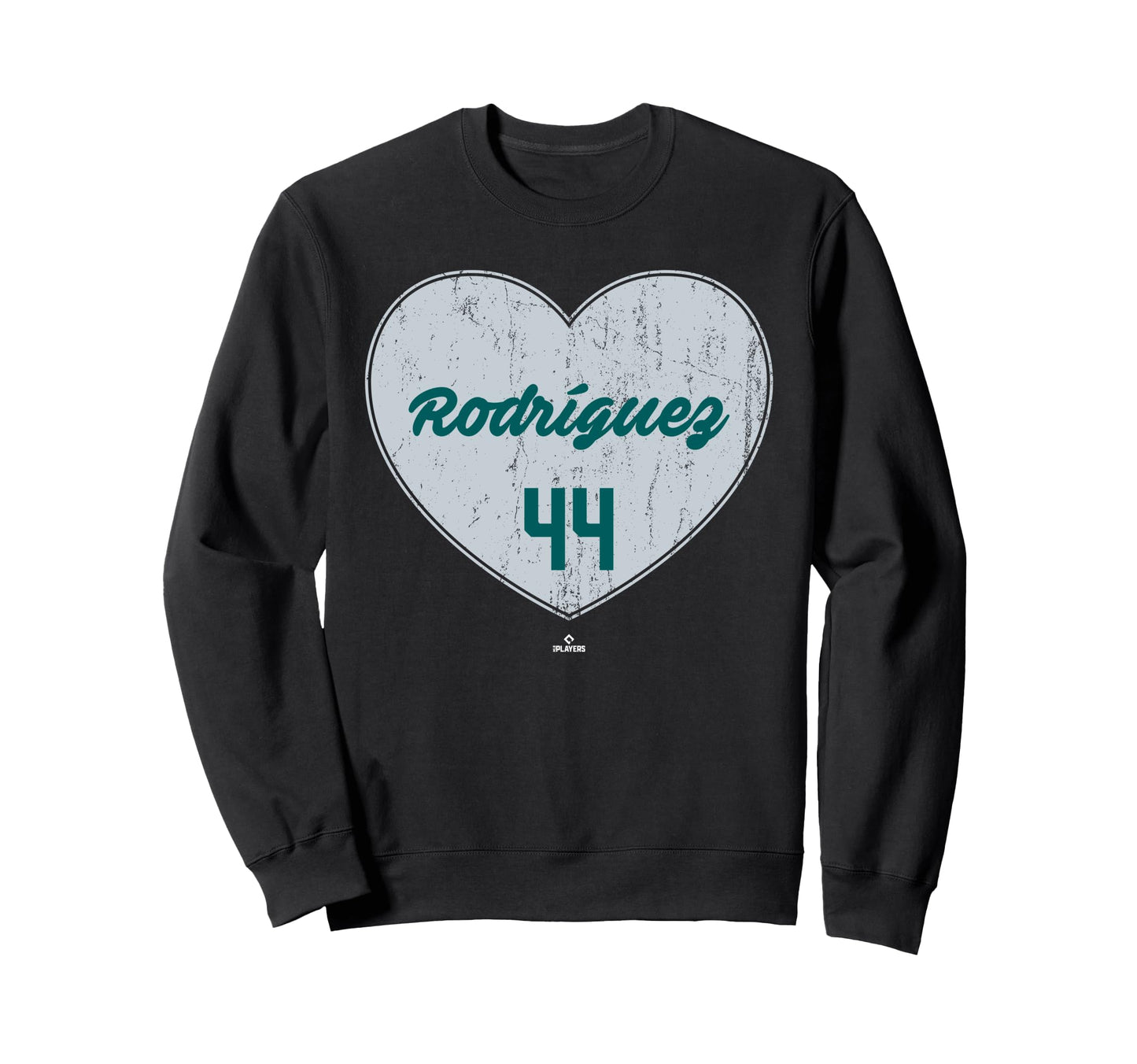 Distressed Heart Julio Rodr Guez Sweatshirt - Streetwear Style Men Women - T-Shirt, Sweatshirt, Hoodie