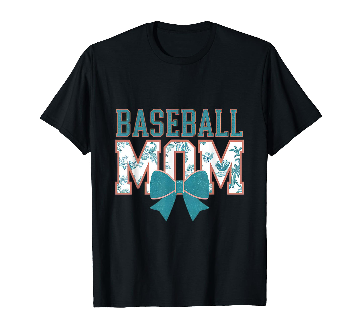 Baseball Mom Coquette Bow Mothers Day T-Shirt - Minimalist Print Men Women - T-Shirt, Sweatshirt, Hoodie