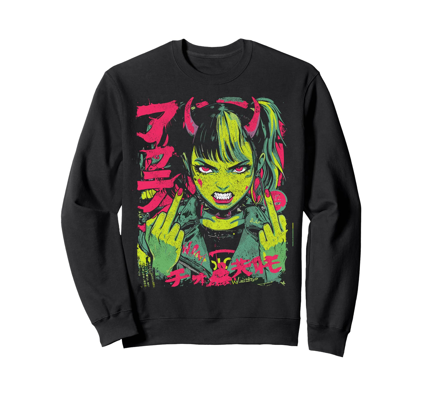 Japanese Streetwear Horror Gothic Sweatshirt - Novelty Apparel Unisex - T-Shirt, Sweatshirt, Hoodie