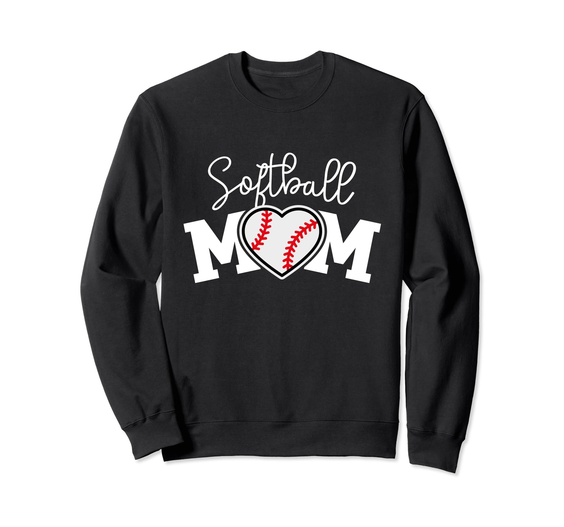 Softball Mom Baseball Love Sweatshirt - Streetwear Style for Adults - T-Shirt, Sweatshirt, Hoodie
