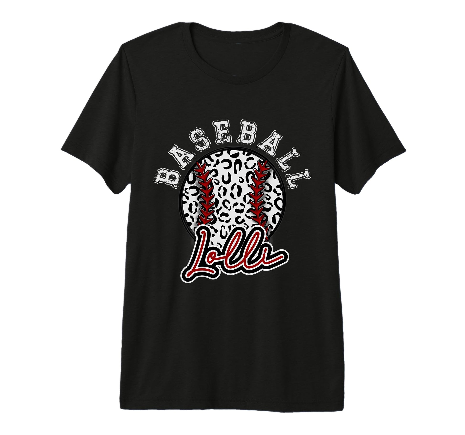 Leopard Cheetah Baseball Lolli T-Shirt - Aesthetic Graphic for Adults - T-Shirt, Sweatshirt, Hoodie
