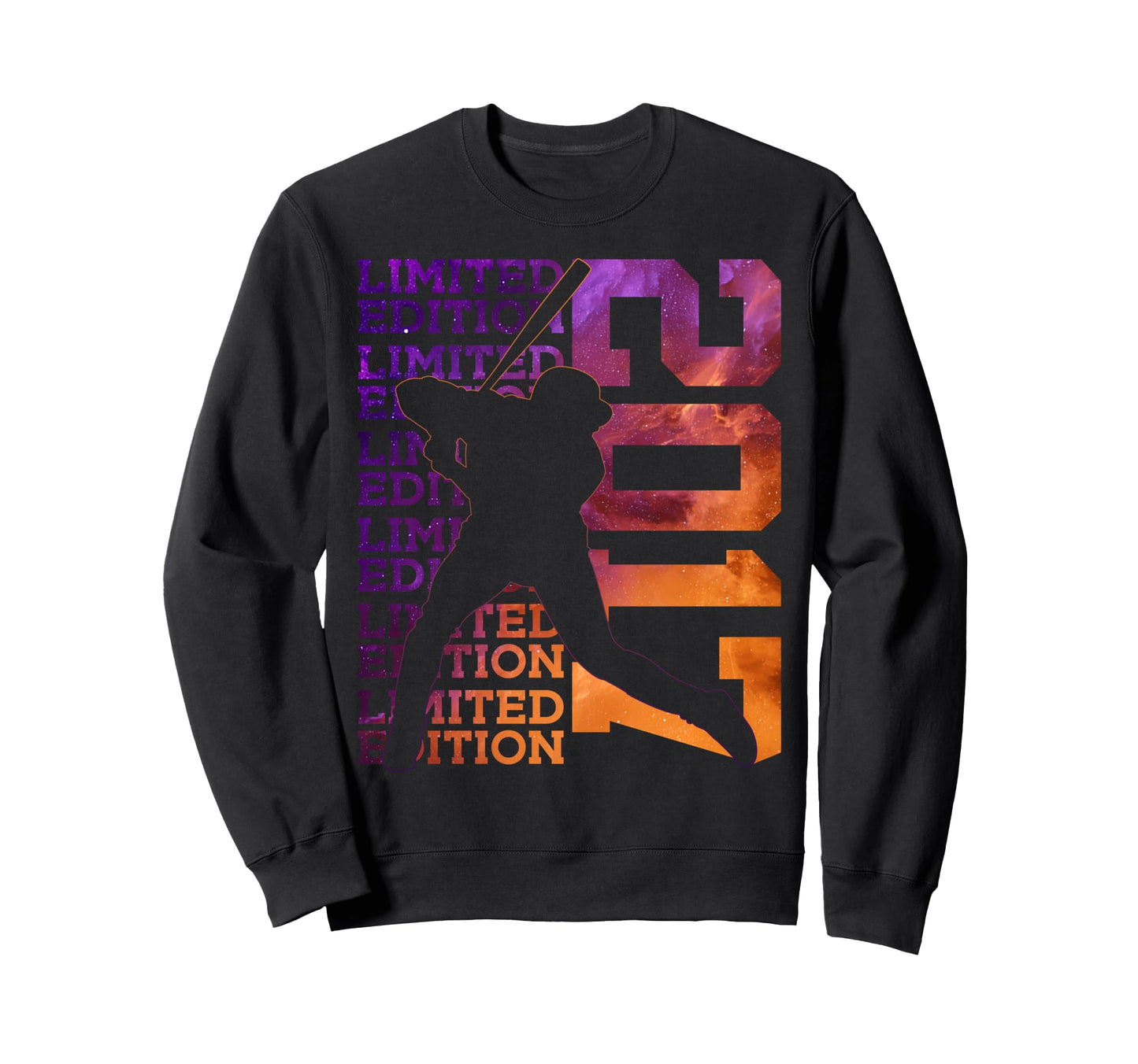 2017 Baseball 9Th Birthday Sweatshirt - Fun Novelty Design Men Women - T-Shirt, Sweatshirt, Hoodie